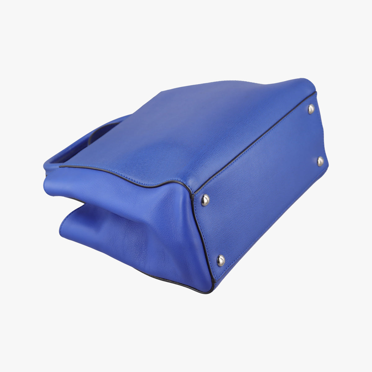Vintage Fendi Petite 2 JOURS Blue Leather 8BH253 shoulderbag | stylenewstar