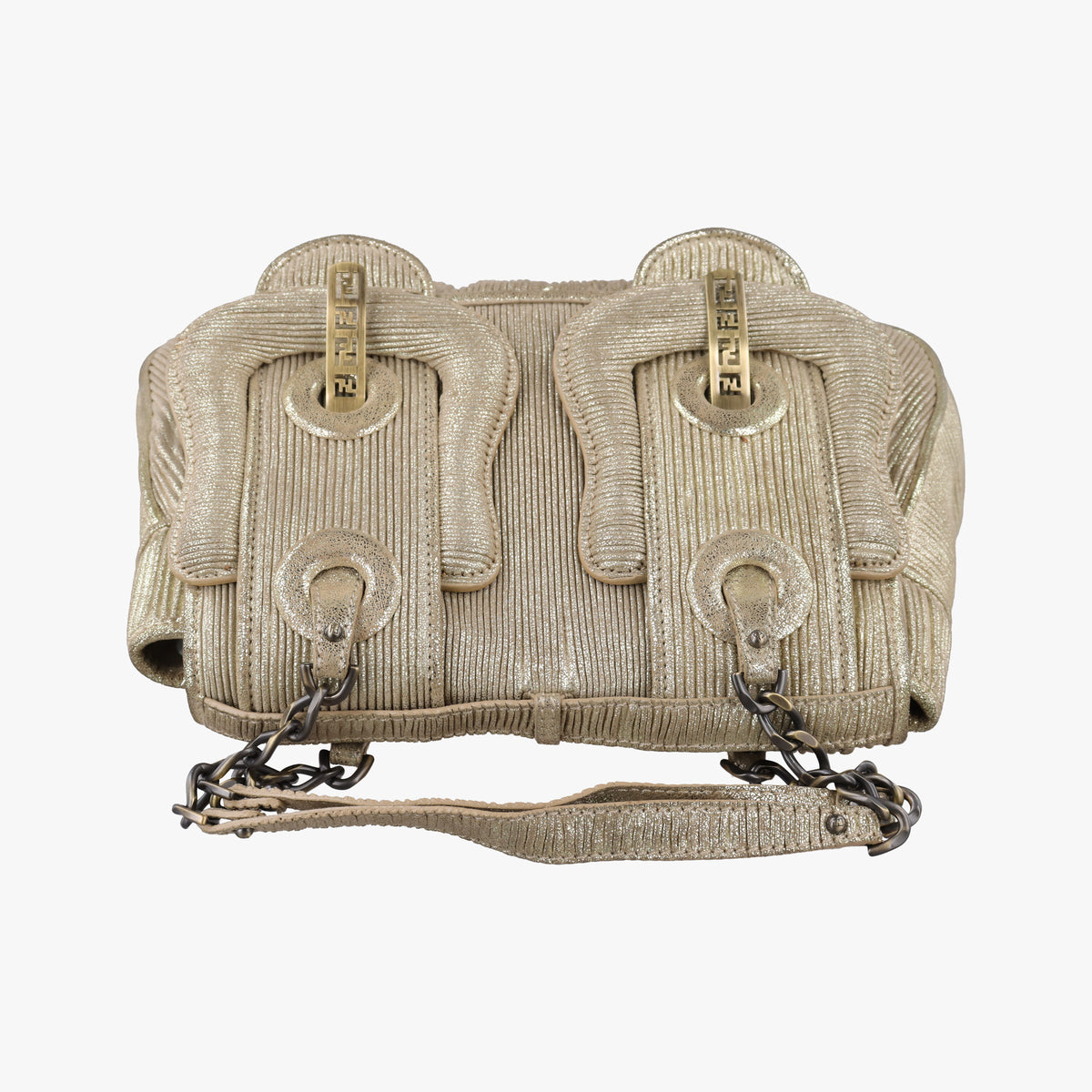 Pre-owned Fendi B Bag Golden Leather 8BN165 handbag | stylenewstar