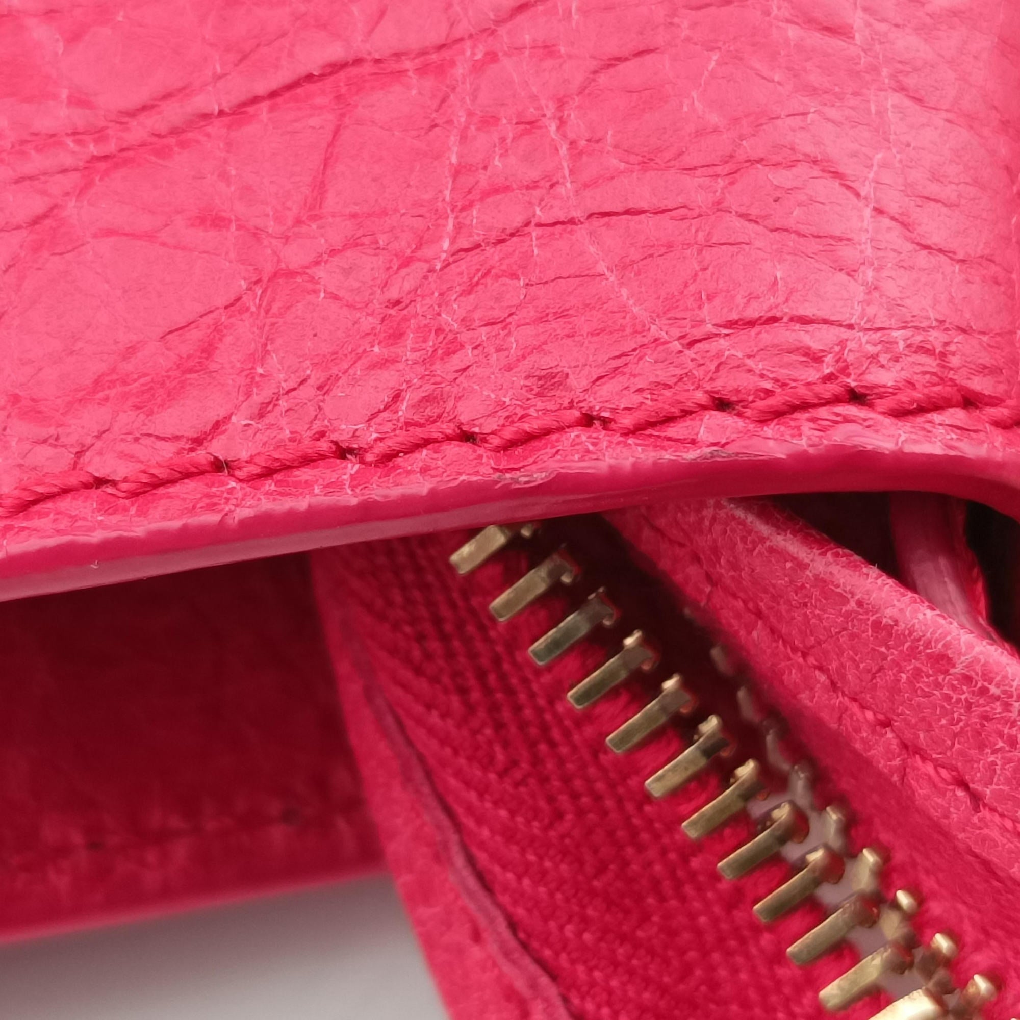 Vintage Balenciaga Electric Perforated Motorcycle City Red lambskin  shoulderbag | stylenewstar