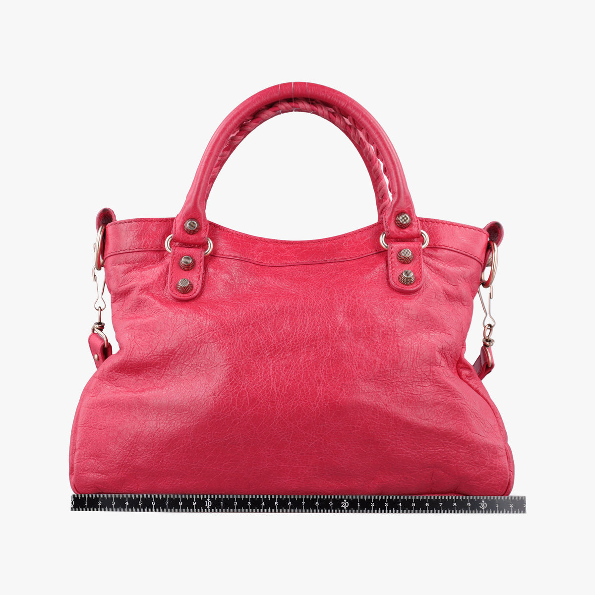 Vintage Balenciaga Electric Perforated Motorcycle City Red lambskin  shoulderbag | stylenewstar