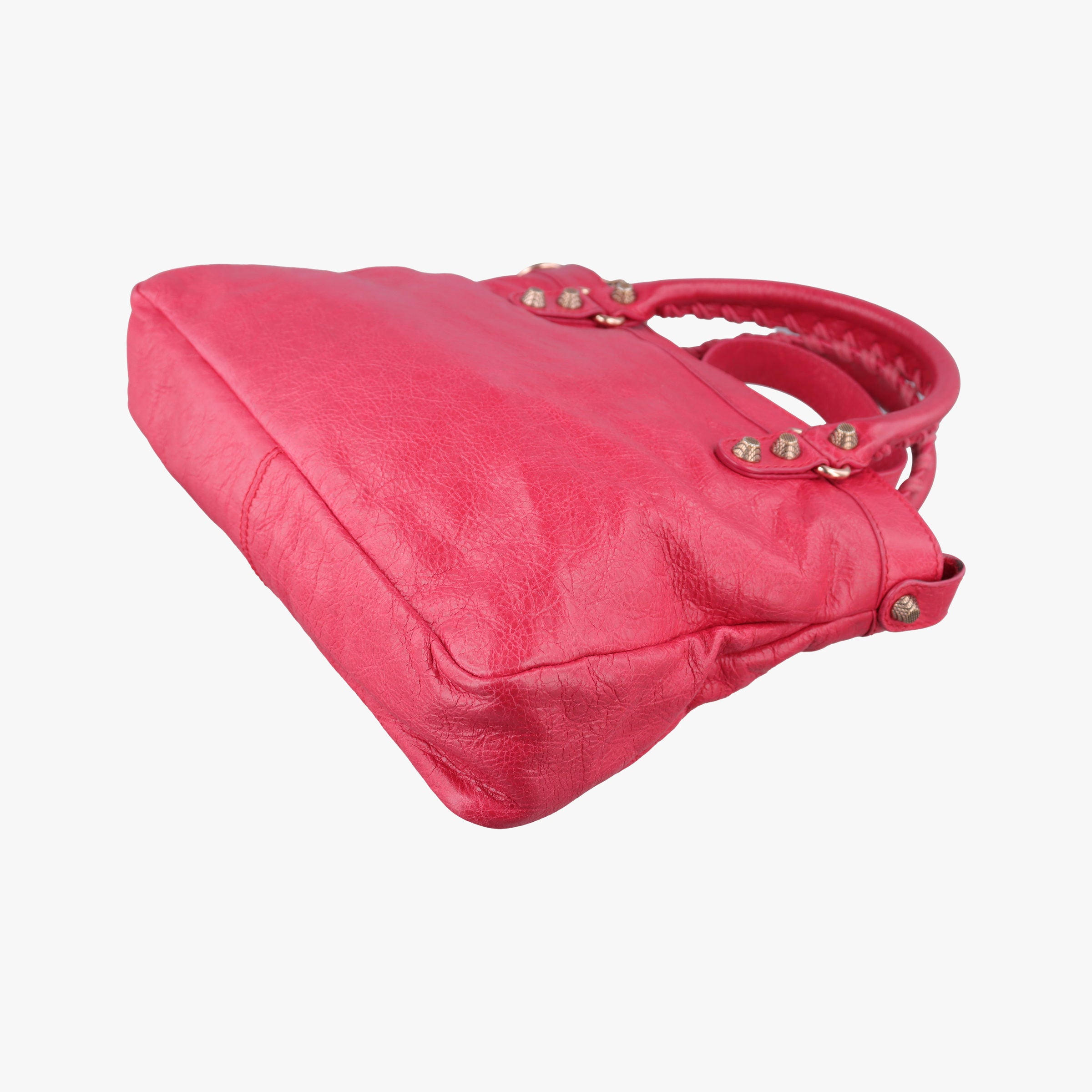 Vintage Balenciaga Electric Perforated Motorcycle City Red lambskin  shoulderbag | stylenewstar