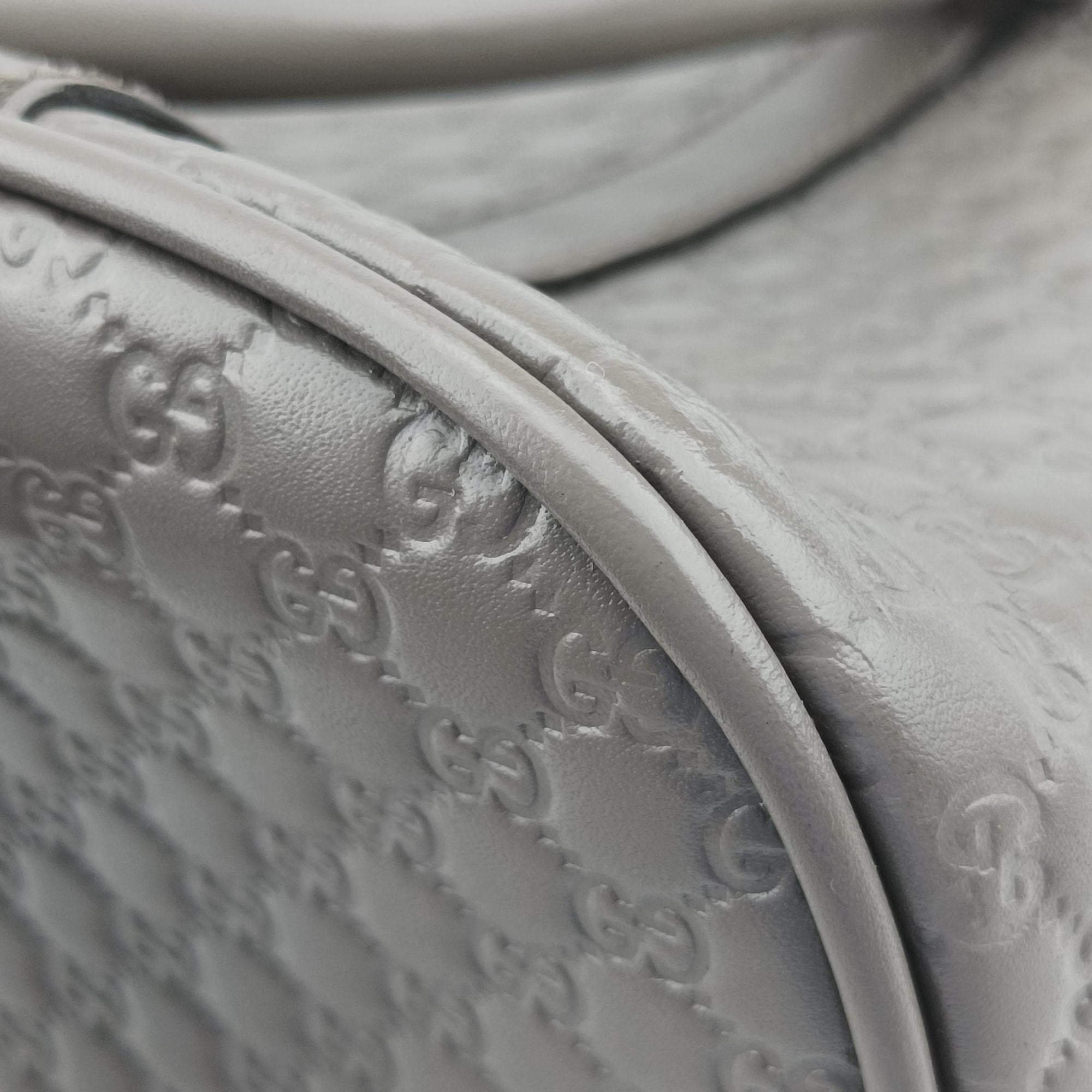 Pre-owned Gucci Microguccissima Grey Leather 449654 shoulderbag | stylenewstar
