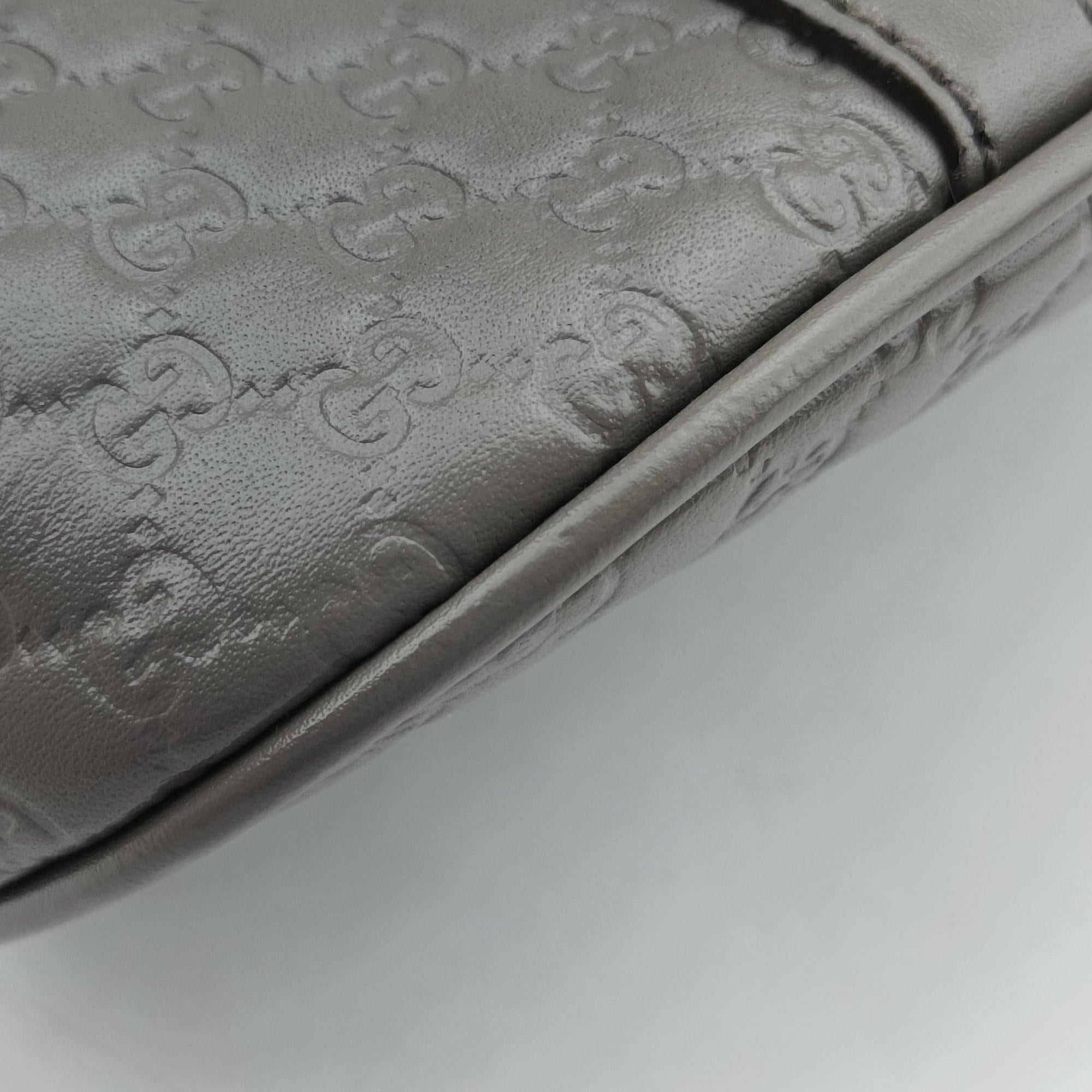 Pre-owned Gucci Microguccissima Grey Leather 449654 shoulderbag | stylenewstar