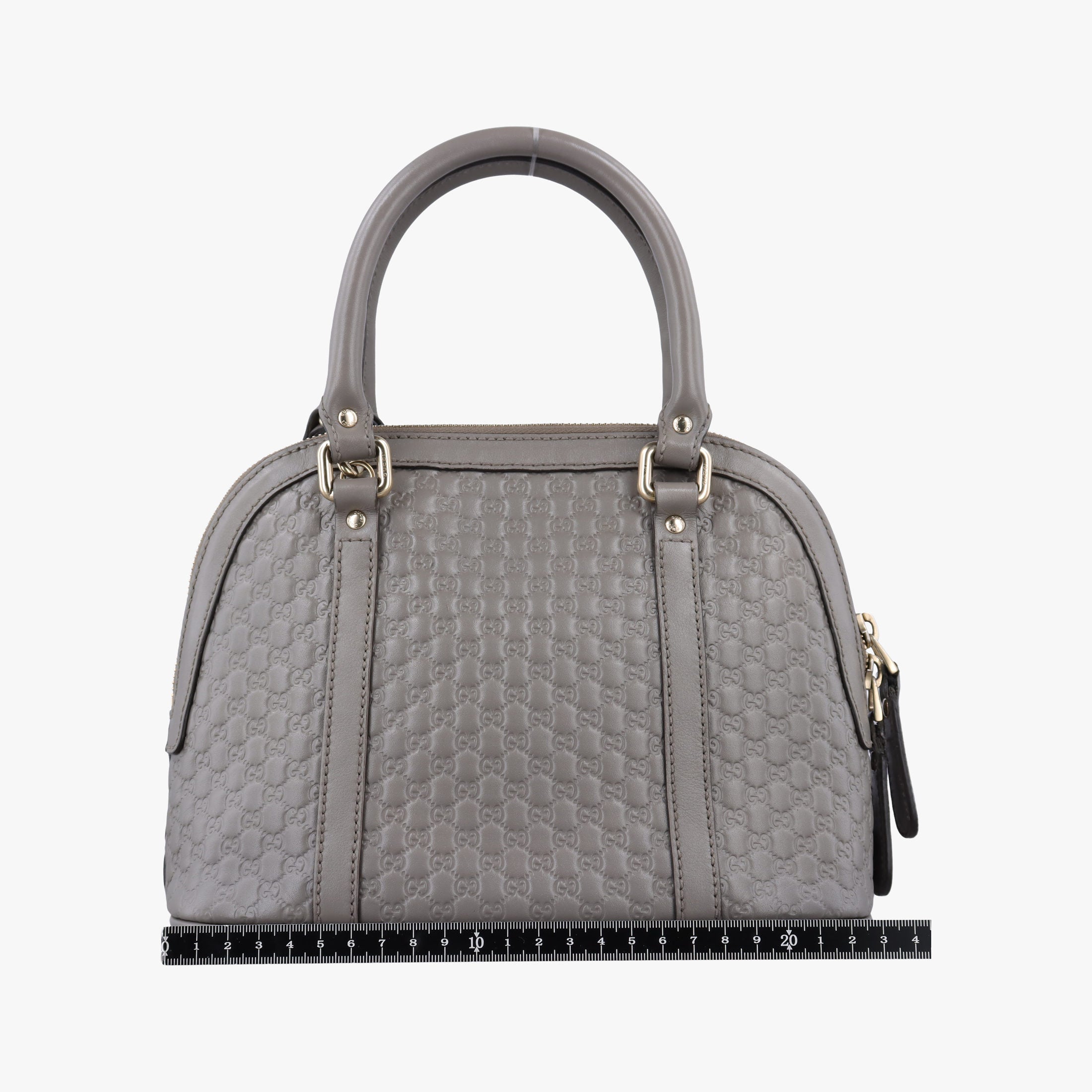 Pre-owned Gucci Microguccissima Grey Leather 449654 shoulderbag | stylenewstar