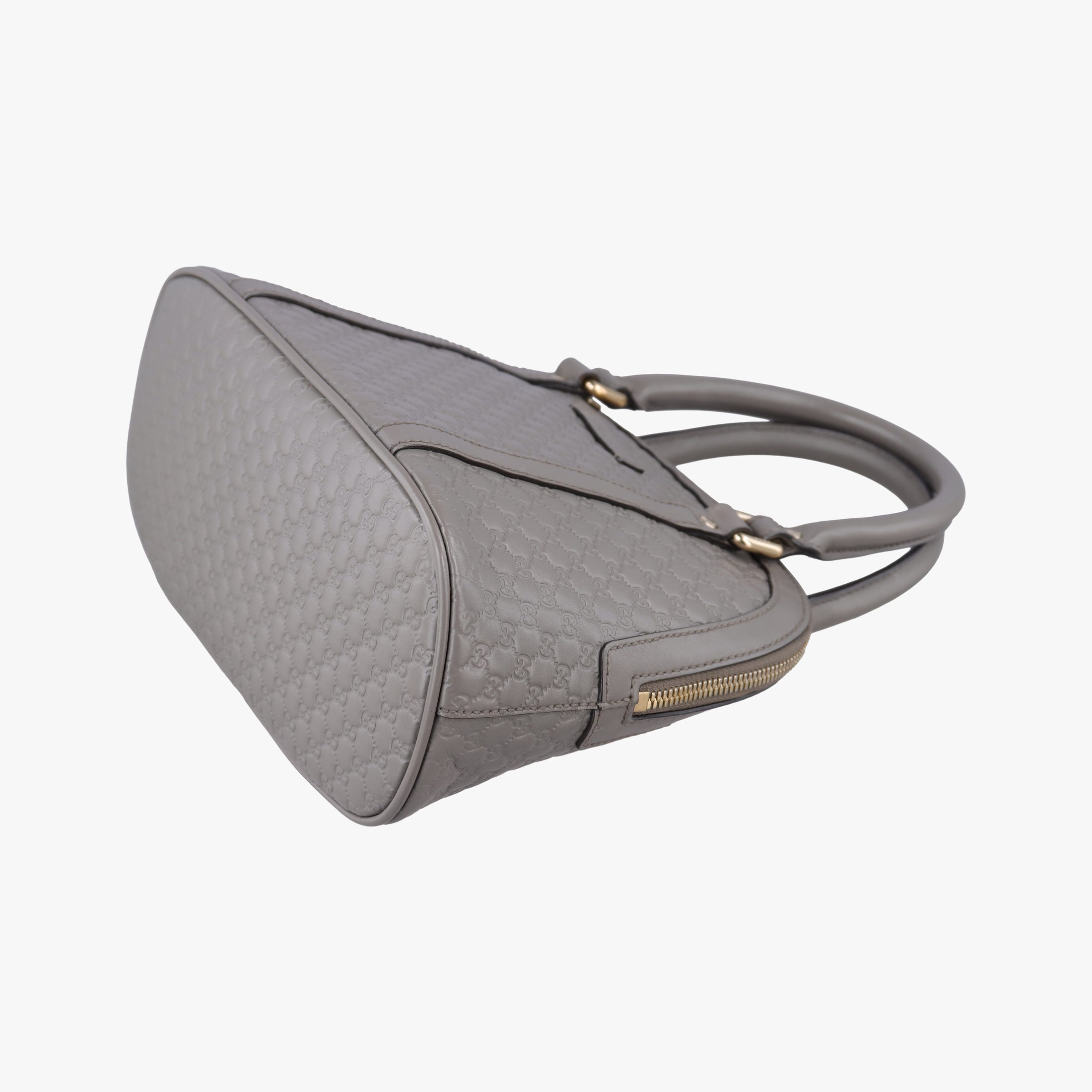 Pre-owned Gucci Microguccissima Grey Leather 449654 shoulderbag | stylenewstar