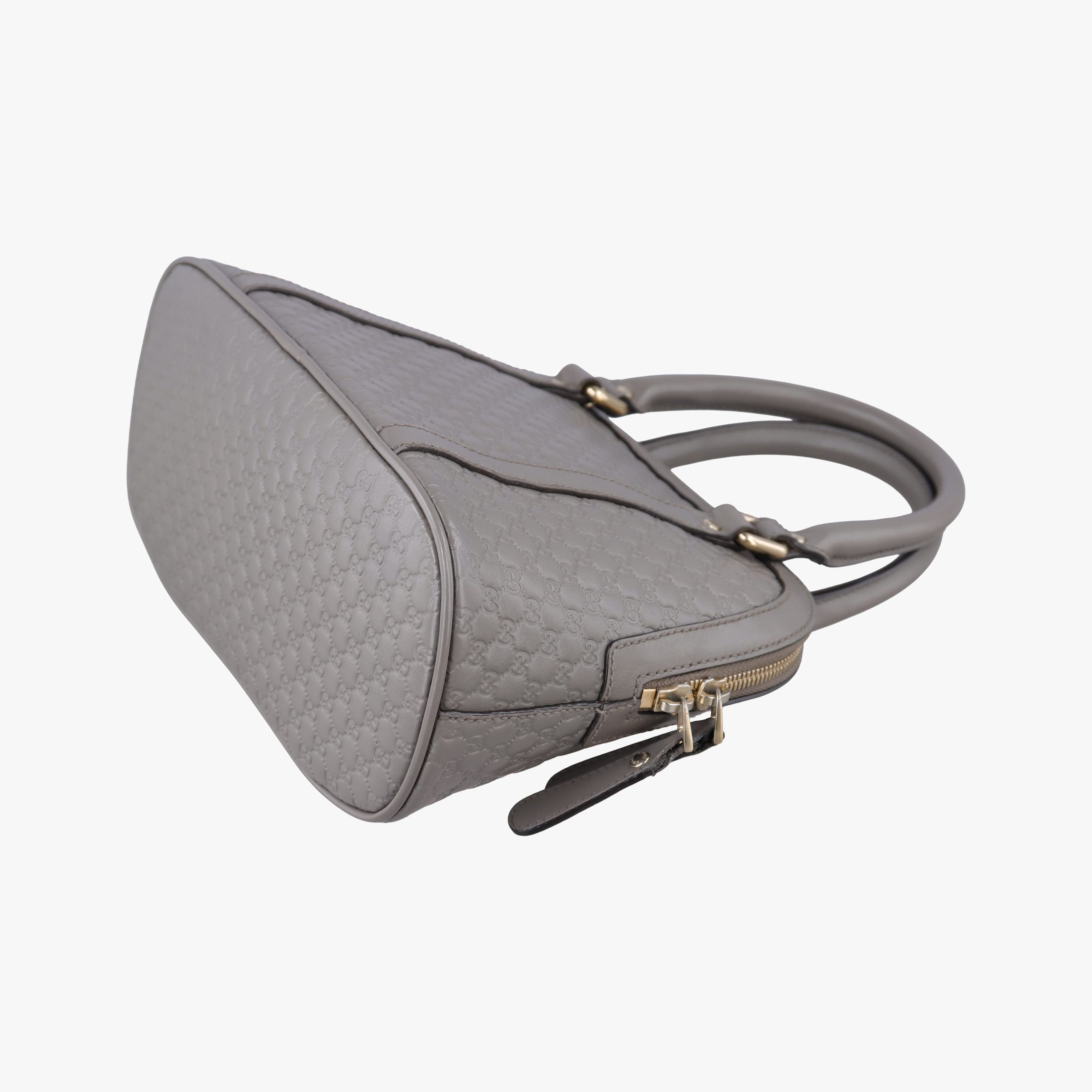 Pre-owned Gucci Microguccissima Grey Leather 449654 shoulderbag | stylenewstar