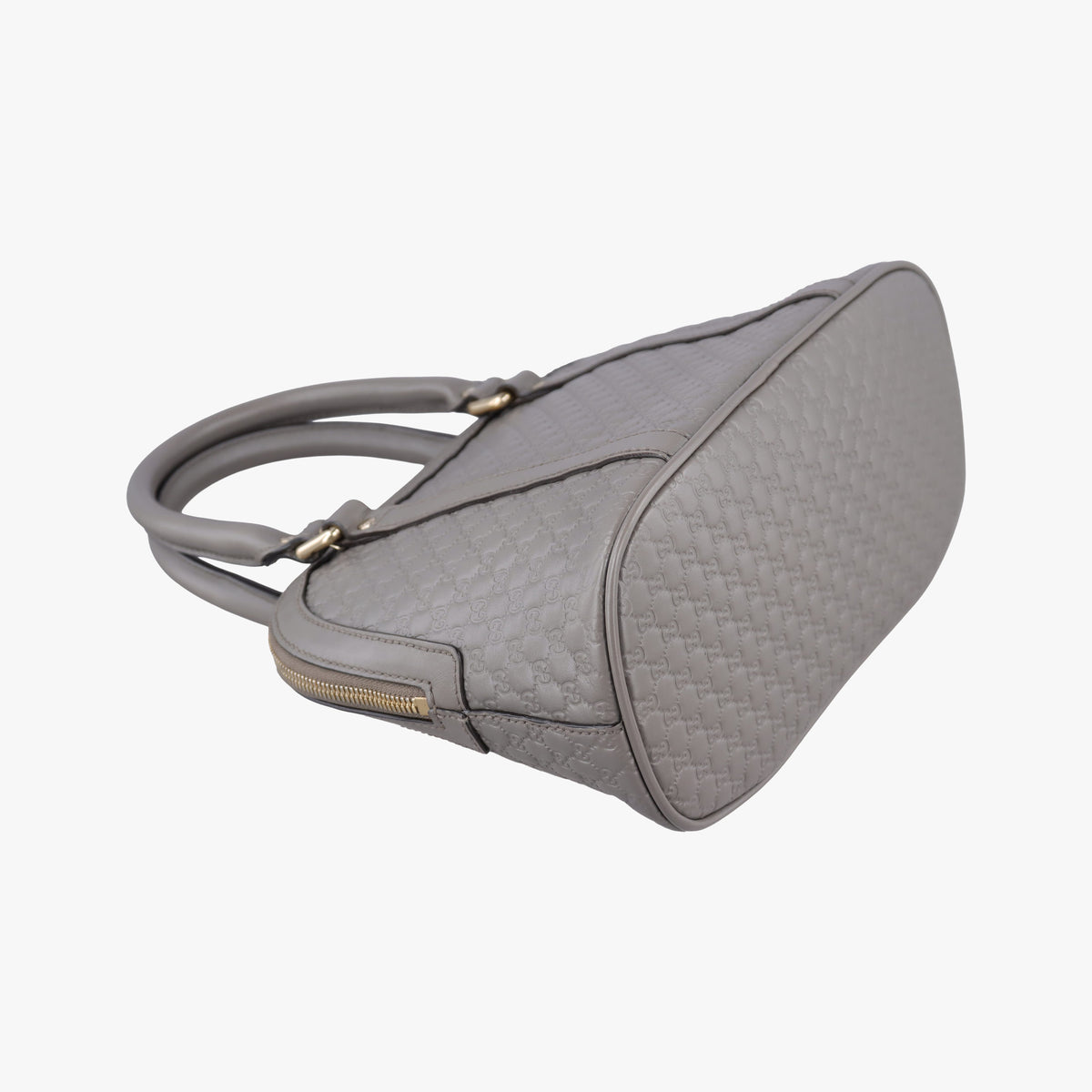 Pre-owned Gucci Microguccissima Grey Leather 449654 shoulderbag | stylenewstar