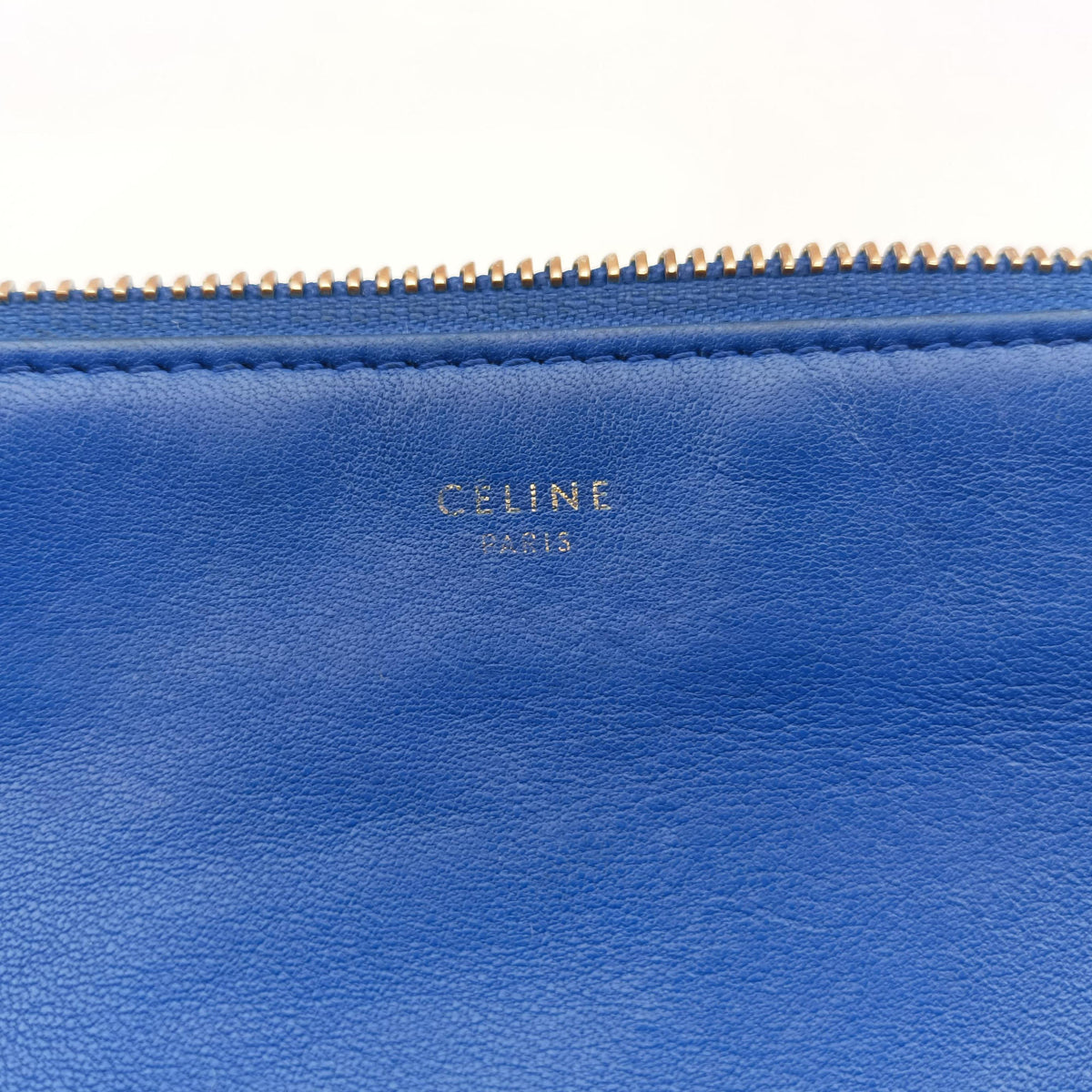 Pre-owned Celine TRIO Blue Leather  shoulderbag | stylenewstar