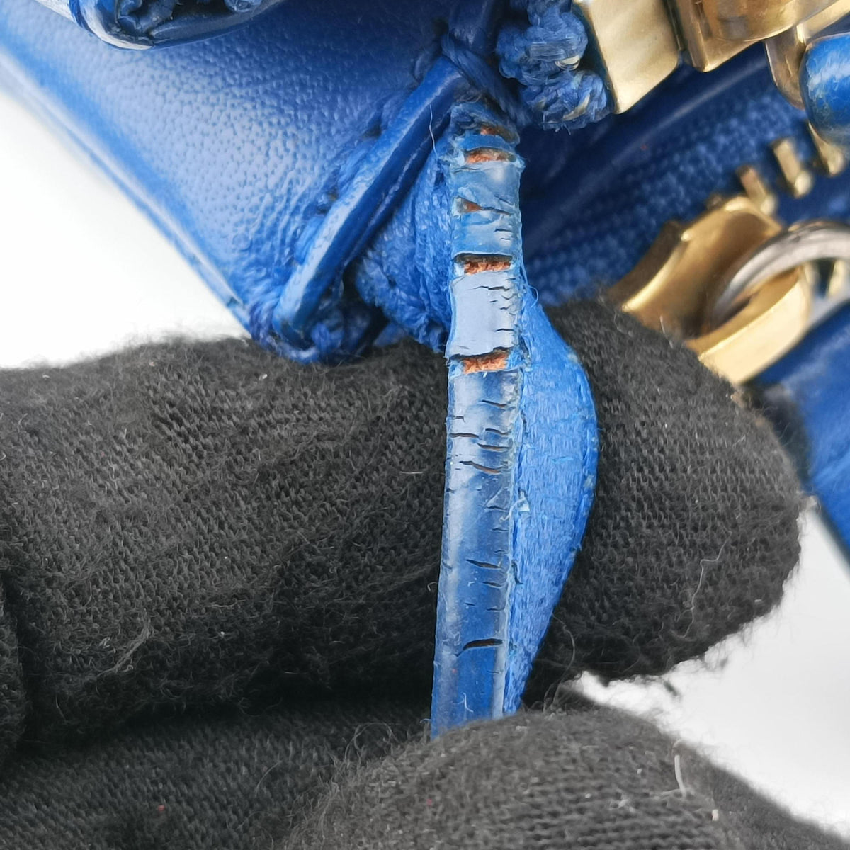 Pre-owned Celine TRIO Blue Leather  shoulderbag | stylenewstar