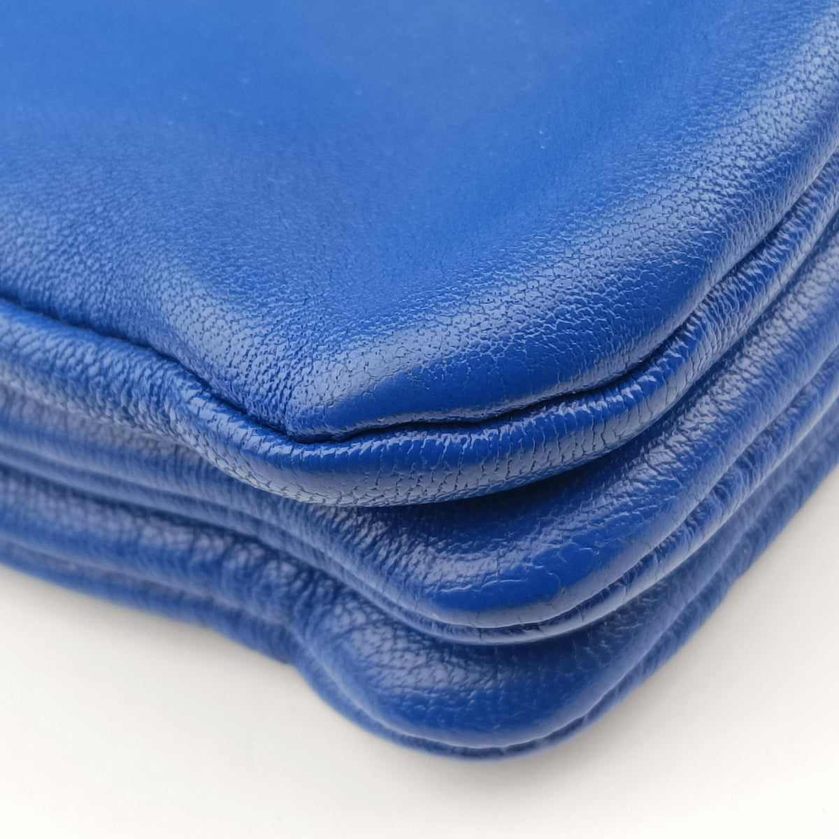 Pre-owned Celine TRIO Blue Leather  shoulderbag | stylenewstar