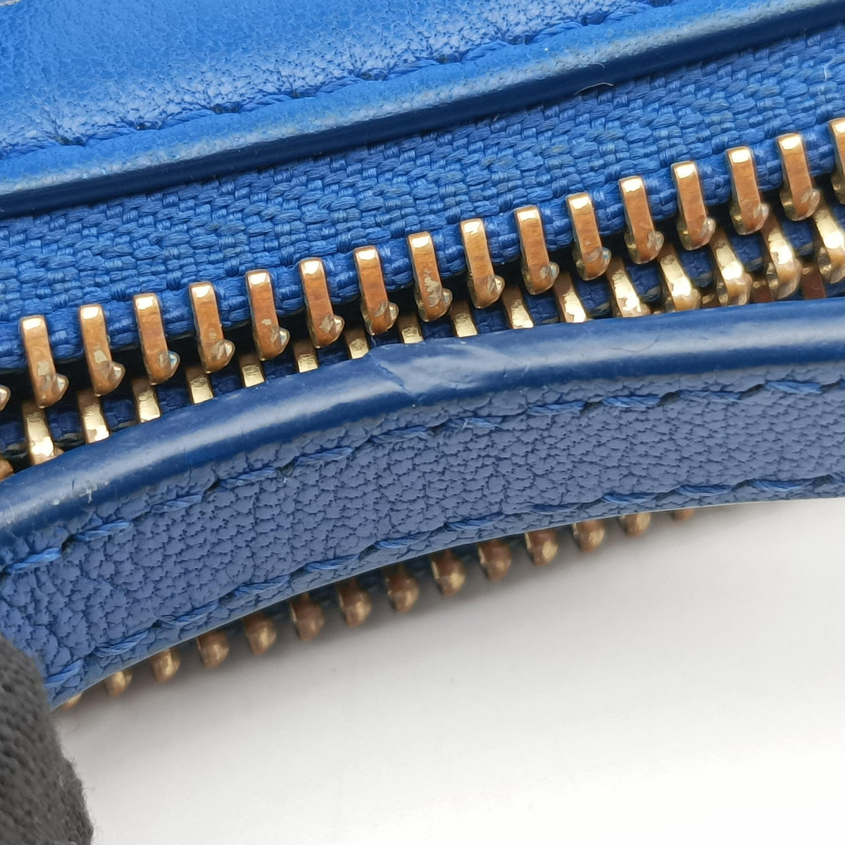 Pre-owned Celine TRIO Blue Leather  shoulderbag | stylenewstar