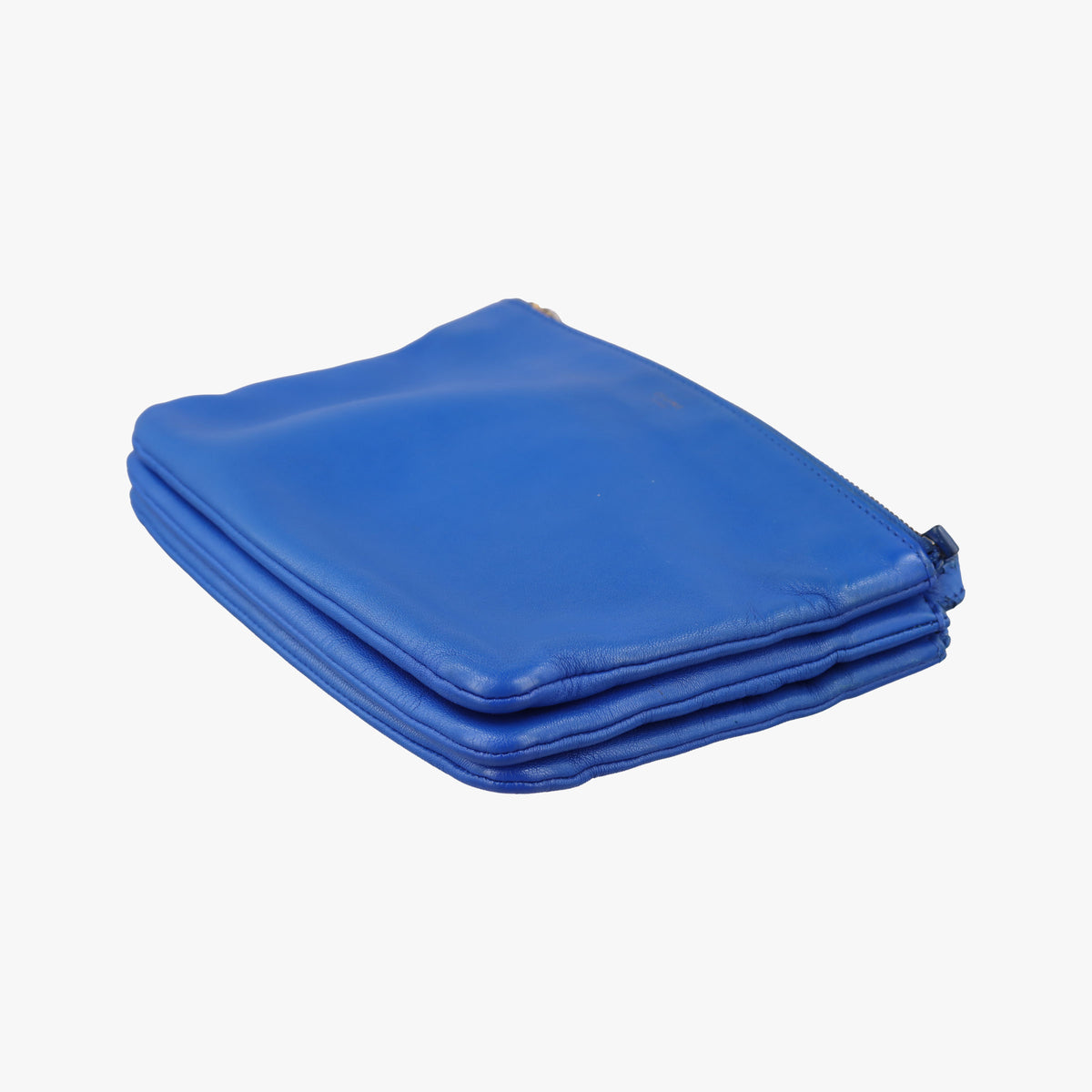Pre-owned Celine TRIO Blue Leather  shoulderbag | stylenewstar