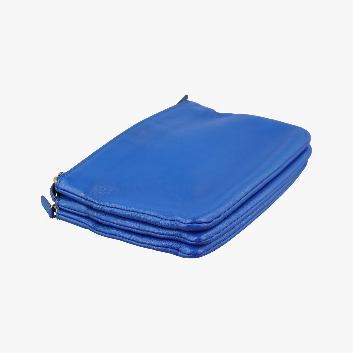 Pre-owned Celine TRIO Blue Leather  shoulderbag | stylenewstar