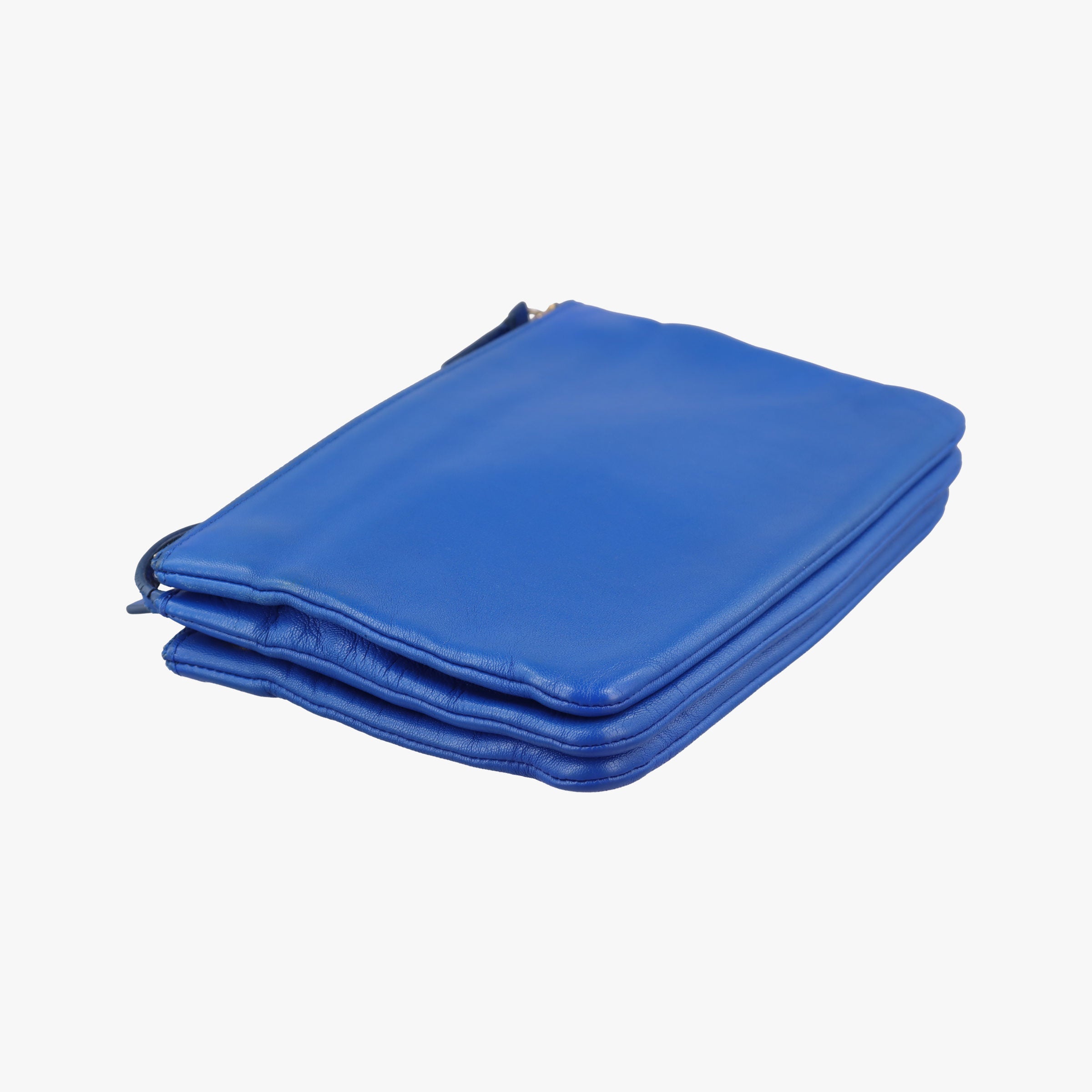 Pre-owned Celine TRIO Blue Leather  shoulderbag | stylenewstar