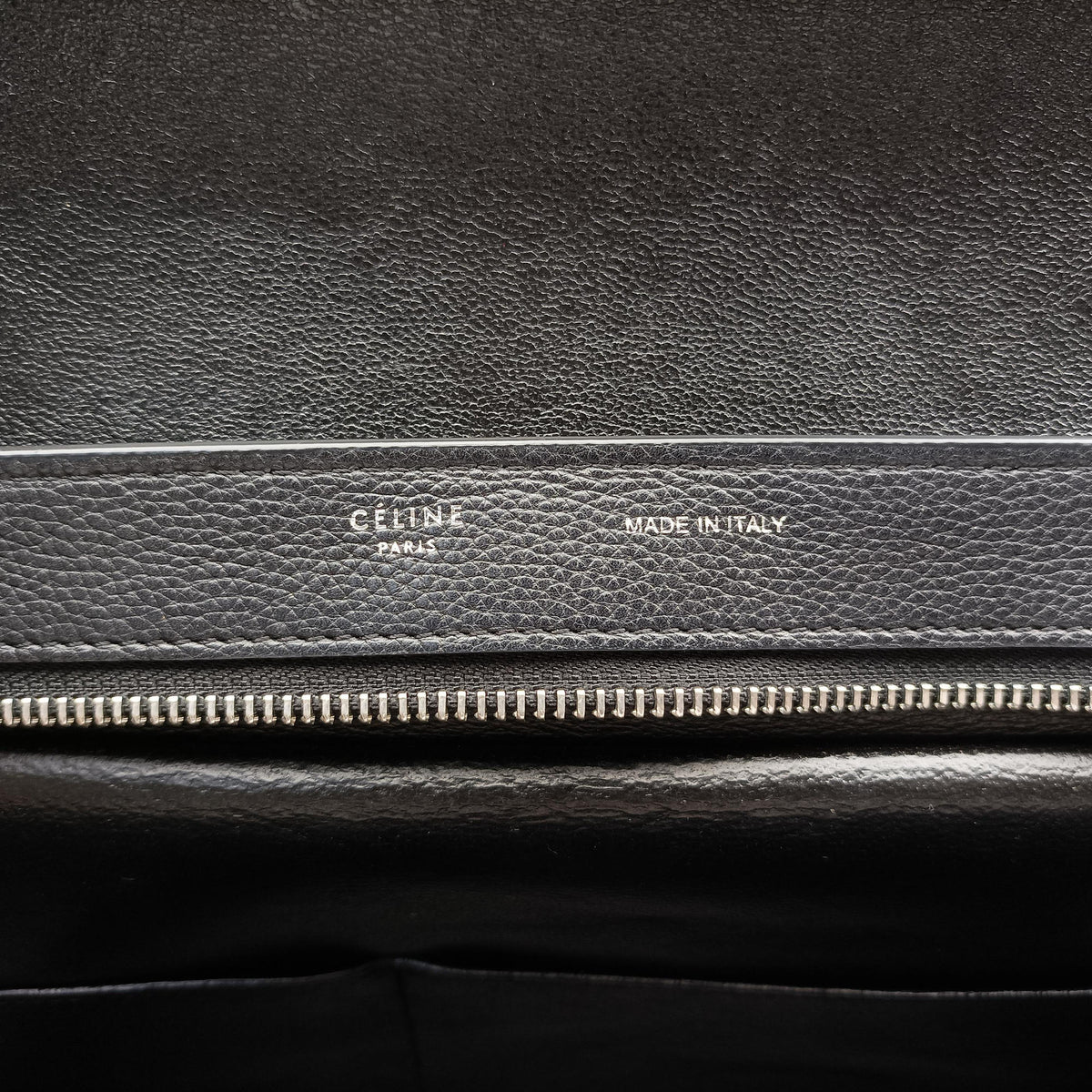 Pre-owned Celine Trapeze Blue×Black×Beige leather  shoulderbag | stylenewstar