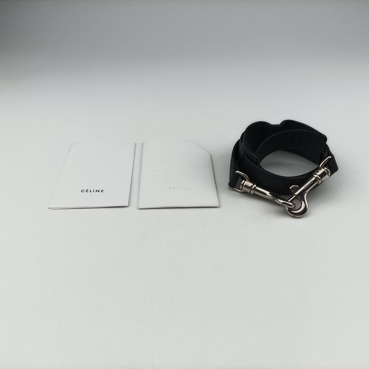 Pre-owned Celine Trapeze Blue×Black×Beige leather  shoulderbag | stylenewstar