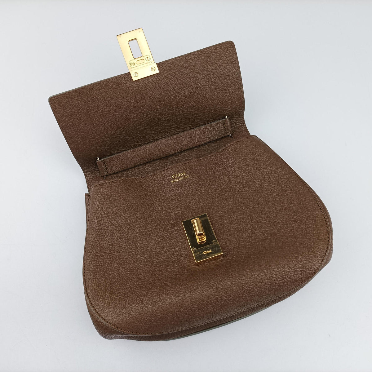 Pre-owned Chloe DREW Brown Leather  shoulderbag | stylenewstar