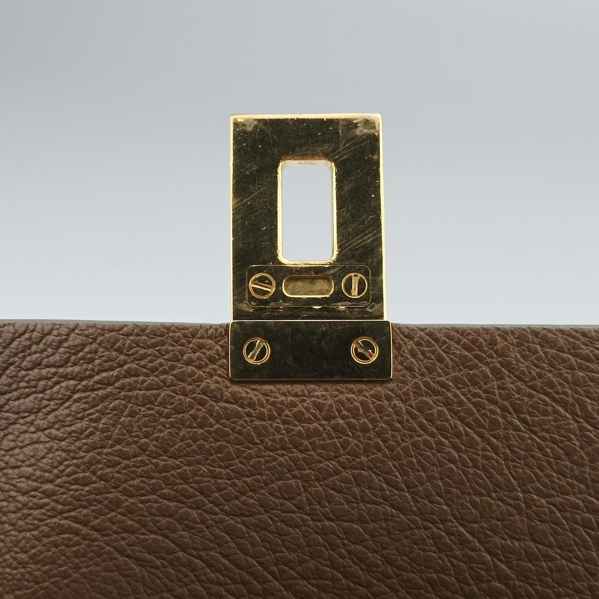 Pre-owned Chloe DREW Brown Leather  shoulderbag | stylenewstar