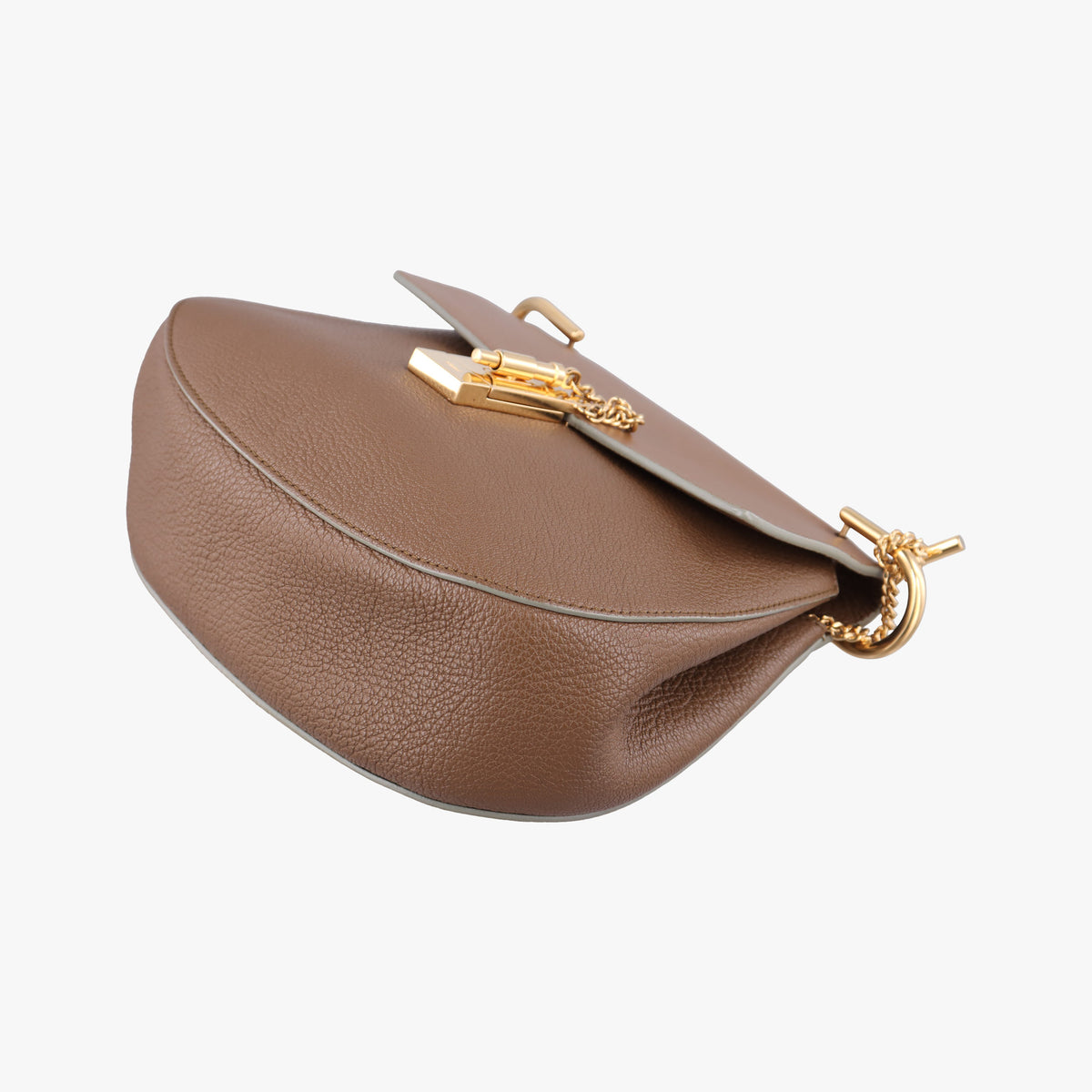 Pre-owned Chloe DREW Brown Leather  shoulderbag | stylenewstar