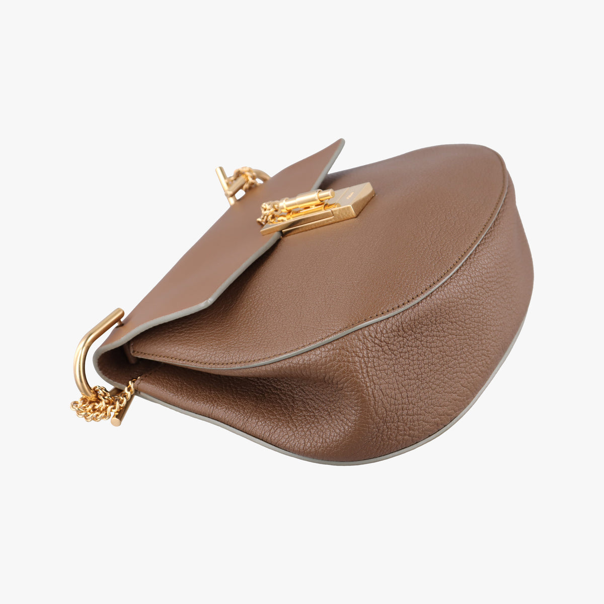 Pre-owned Chloe DREW Brown Leather  shoulderbag | stylenewstar