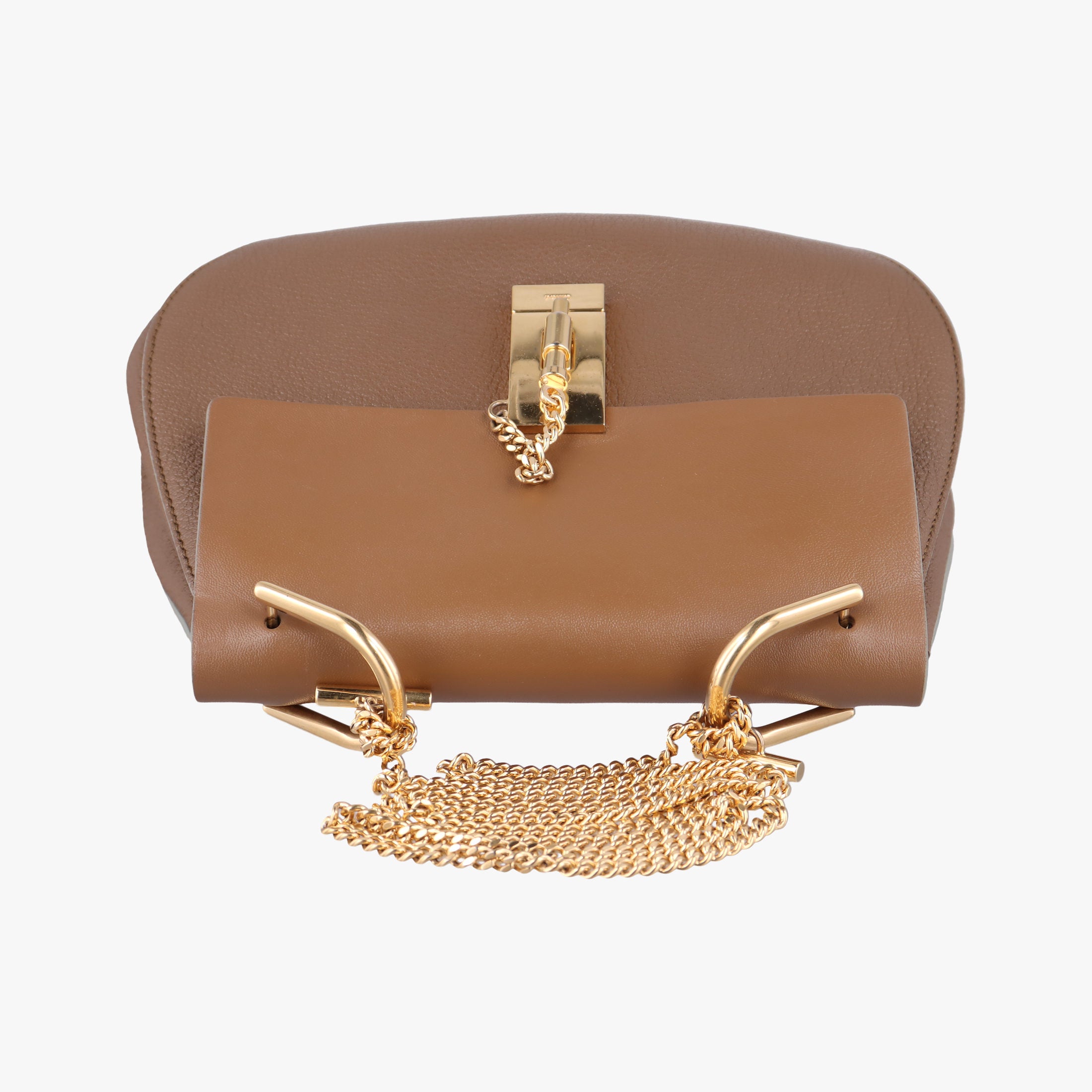 Pre-owned Chloe DREW Brown Leather  shoulderbag | stylenewstar