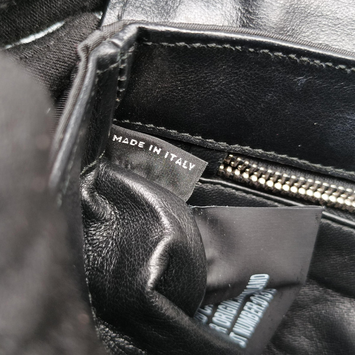 Pre-owned Prada Leopard print Blue×Black ponyhair×nylon 1BD009 shoulderbag | stylenewstar