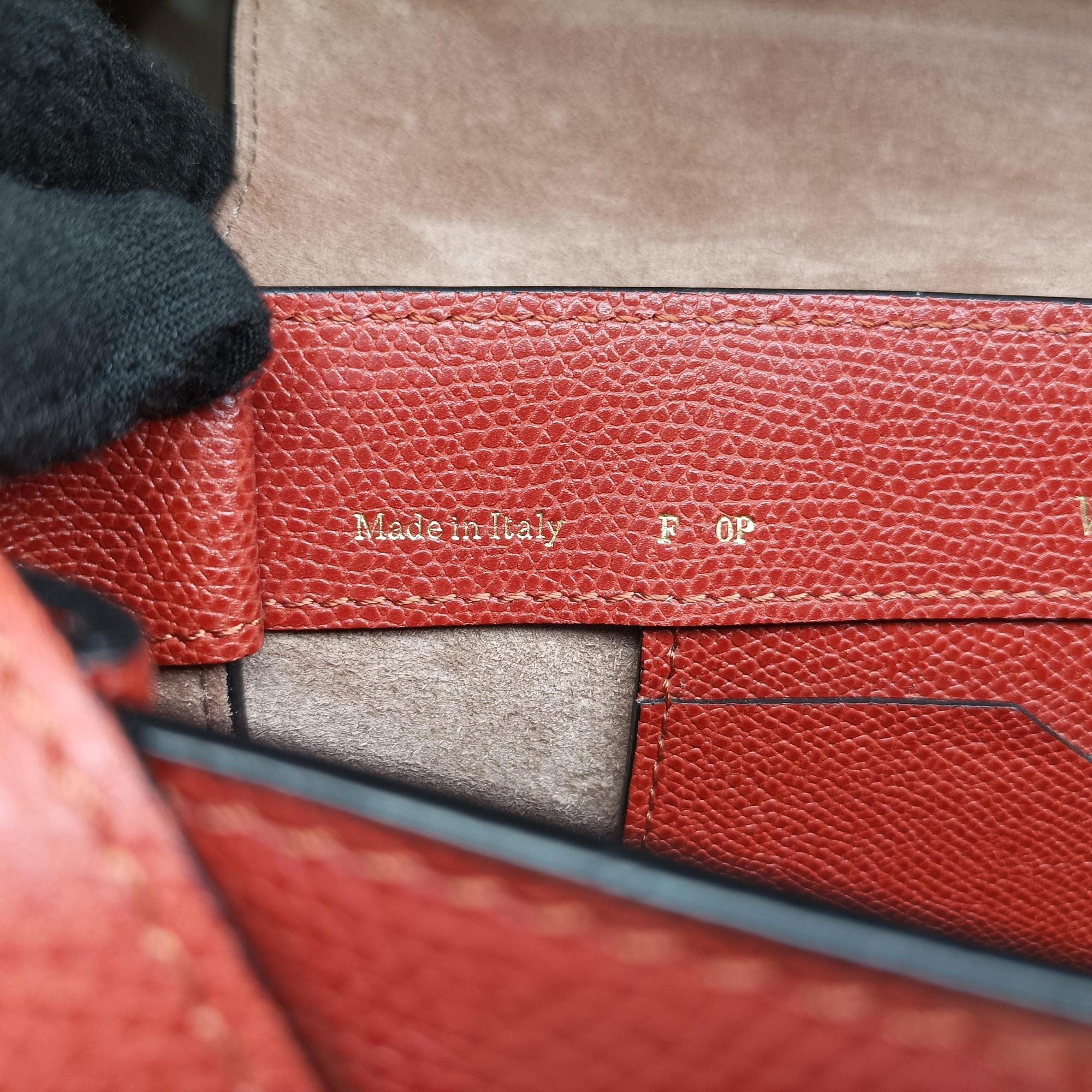 Pre-owned Valextra Iside Terracotta Soft Calfskin Leather  shoulderbag | stylenewstar