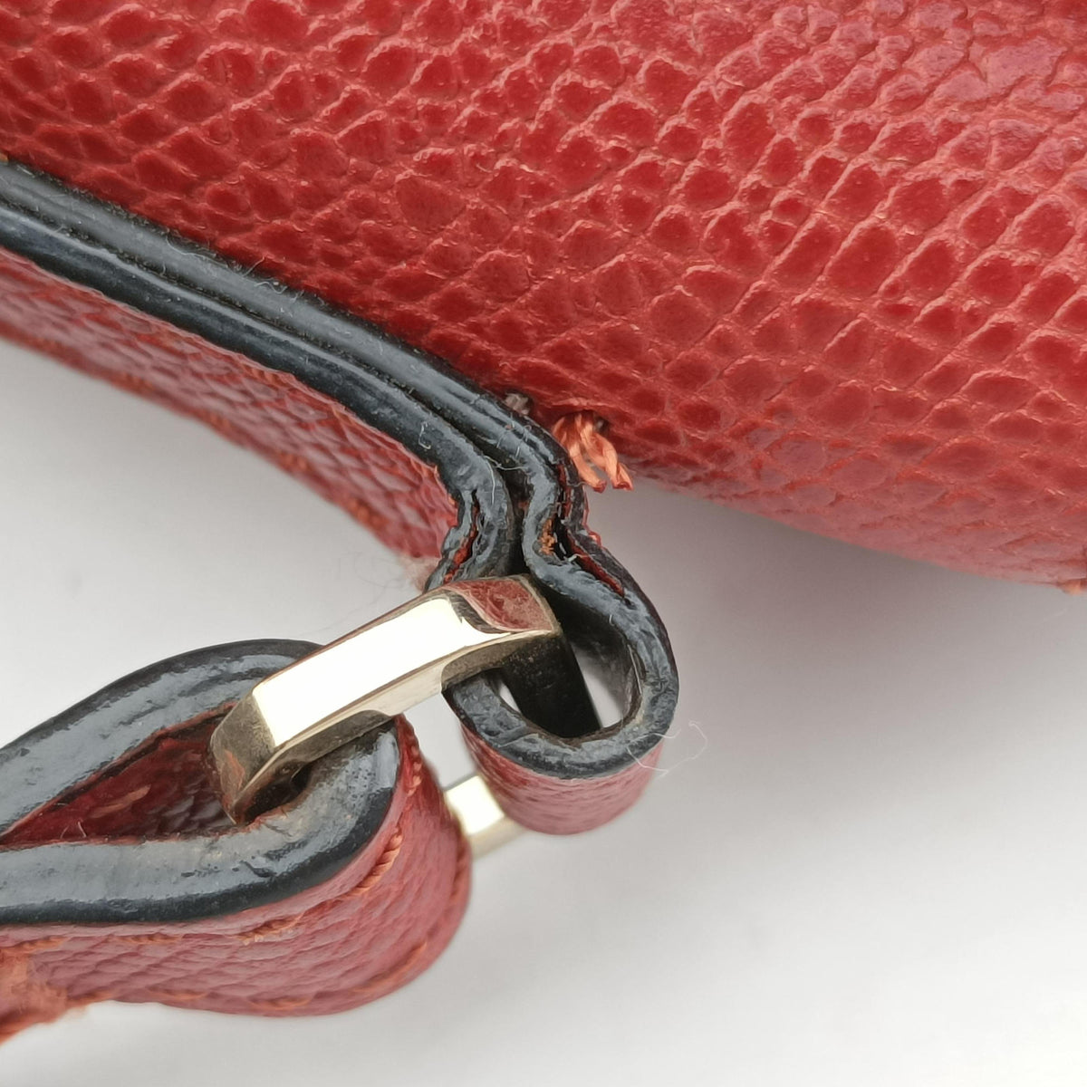 Pre-owned Valextra Iside Terracotta Soft Calfskin Leather  shoulderbag | stylenewstar