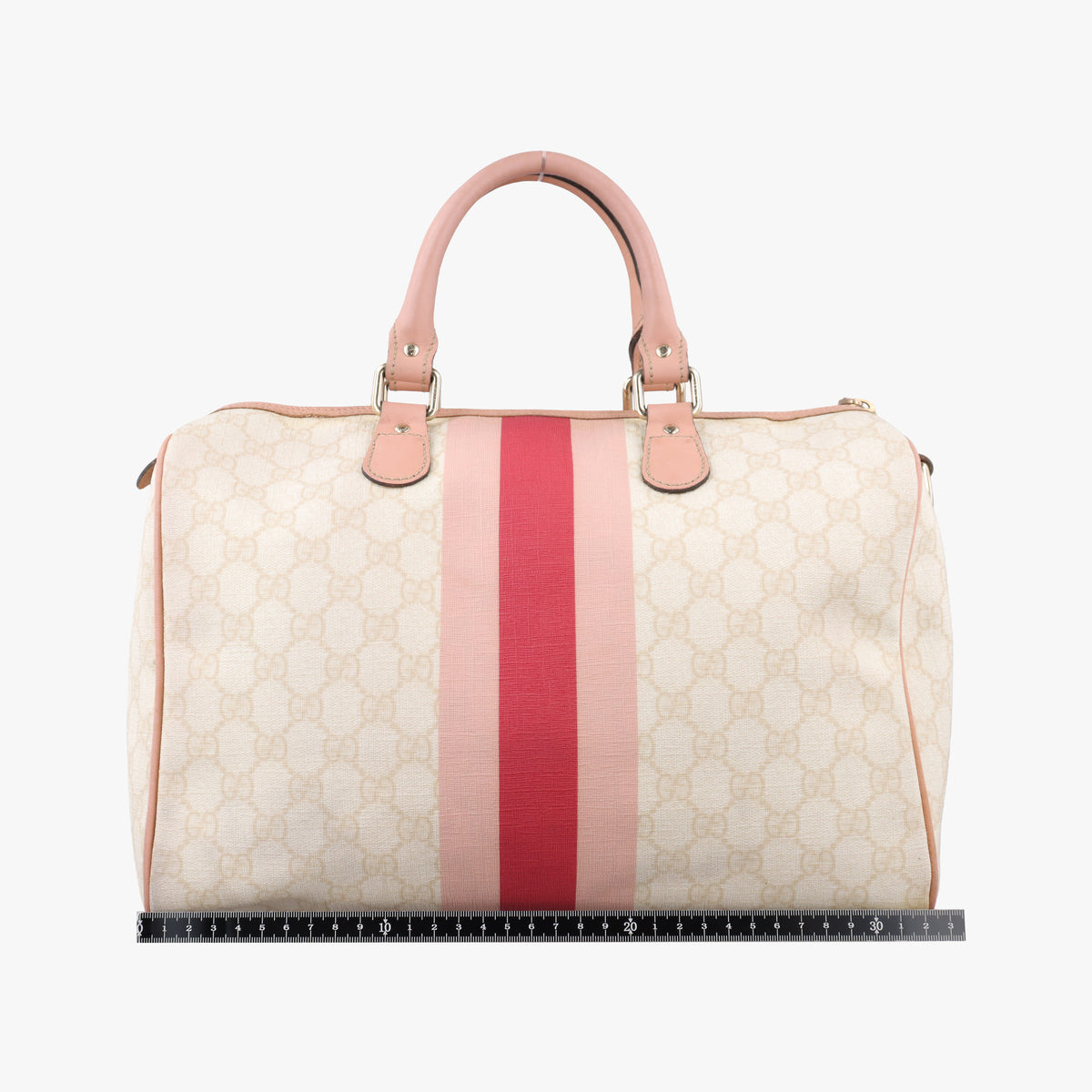 Vintage Gucci UNICEF Joy White×Pink PVC coated canvas×Leather 189895 handbag | stylenewstar