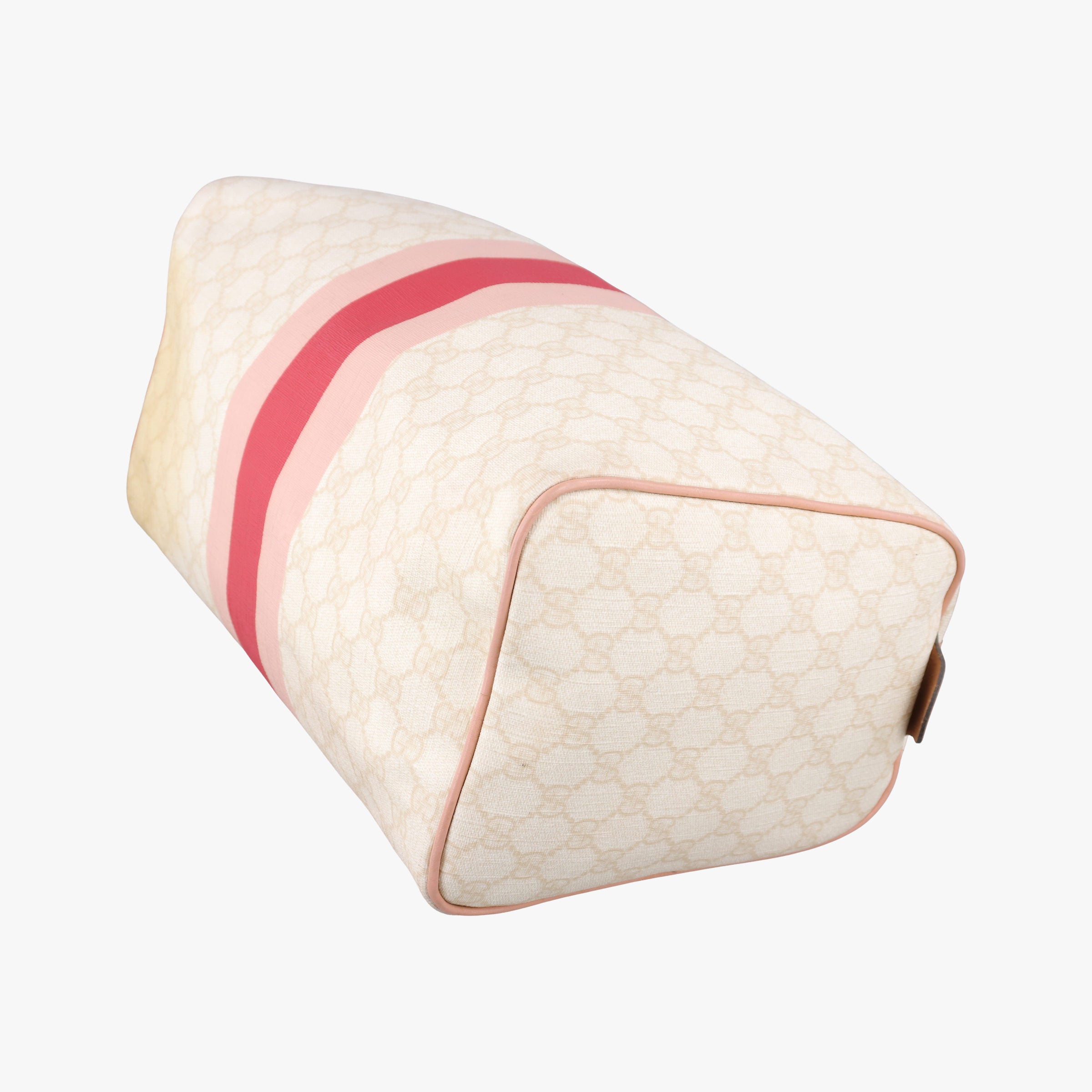 Vintage Gucci UNICEF Joy White×Pink PVC coated canvas×Leather 189895 handbag | stylenewstar
