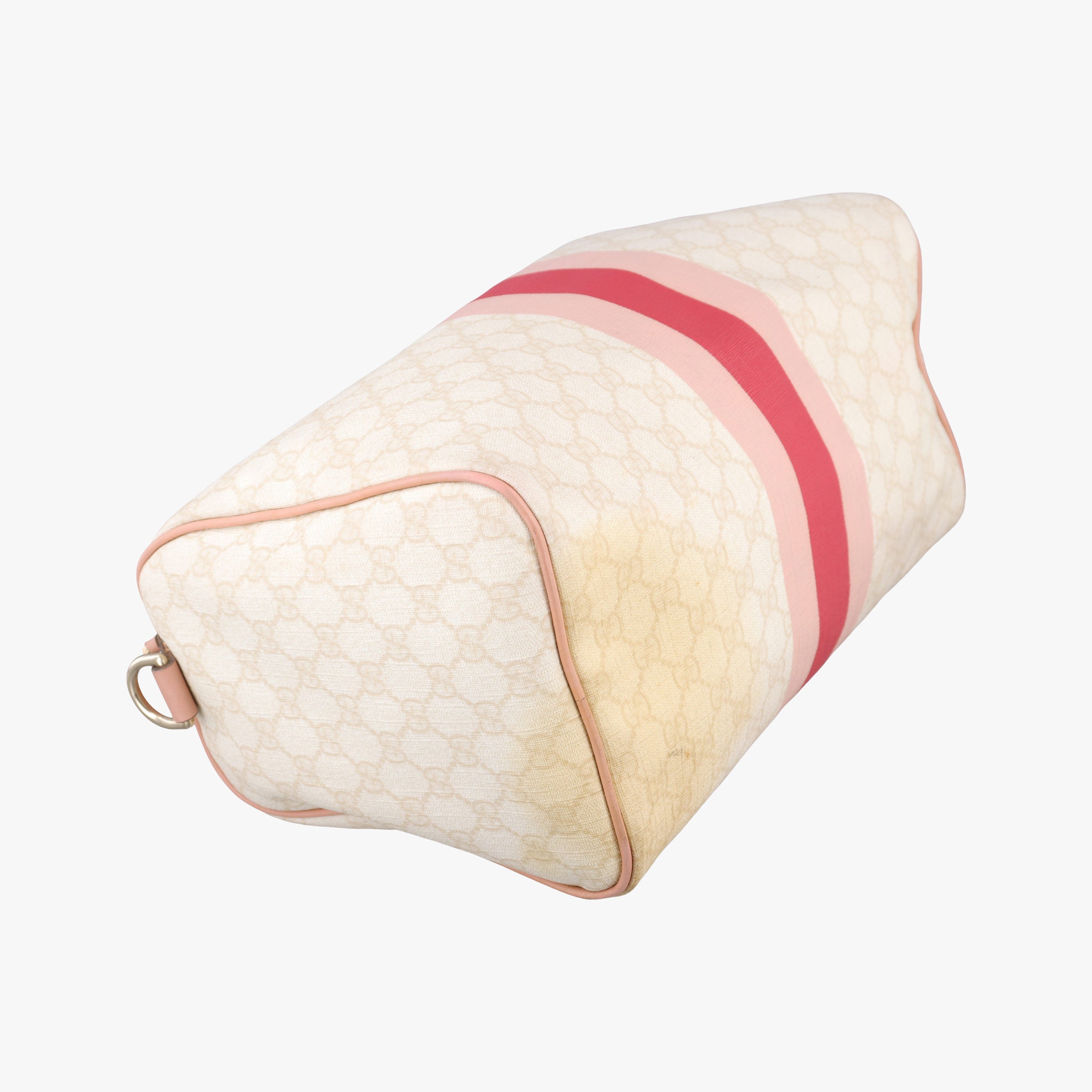 Vintage Gucci UNICEF Joy White×Pink PVC coated canvas×Leather 189895 handbag | stylenewstar