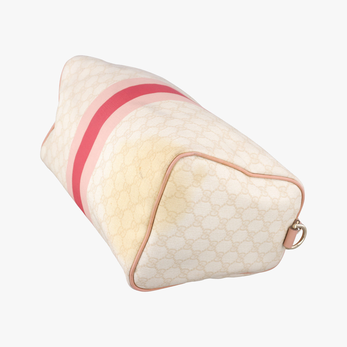 Vintage Gucci UNICEF Joy White×Pink PVC coated canvas×Leather 189895 handbag | stylenewstar