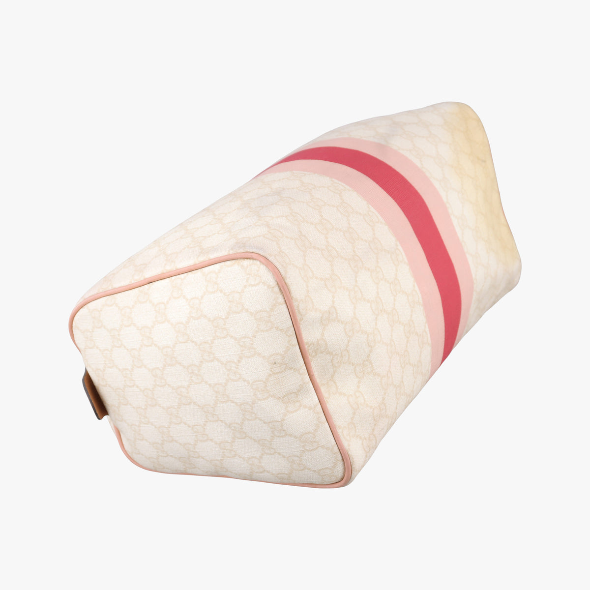 Vintage Gucci UNICEF Joy White×Pink PVC coated canvas×Leather 189895 handbag | stylenewstar