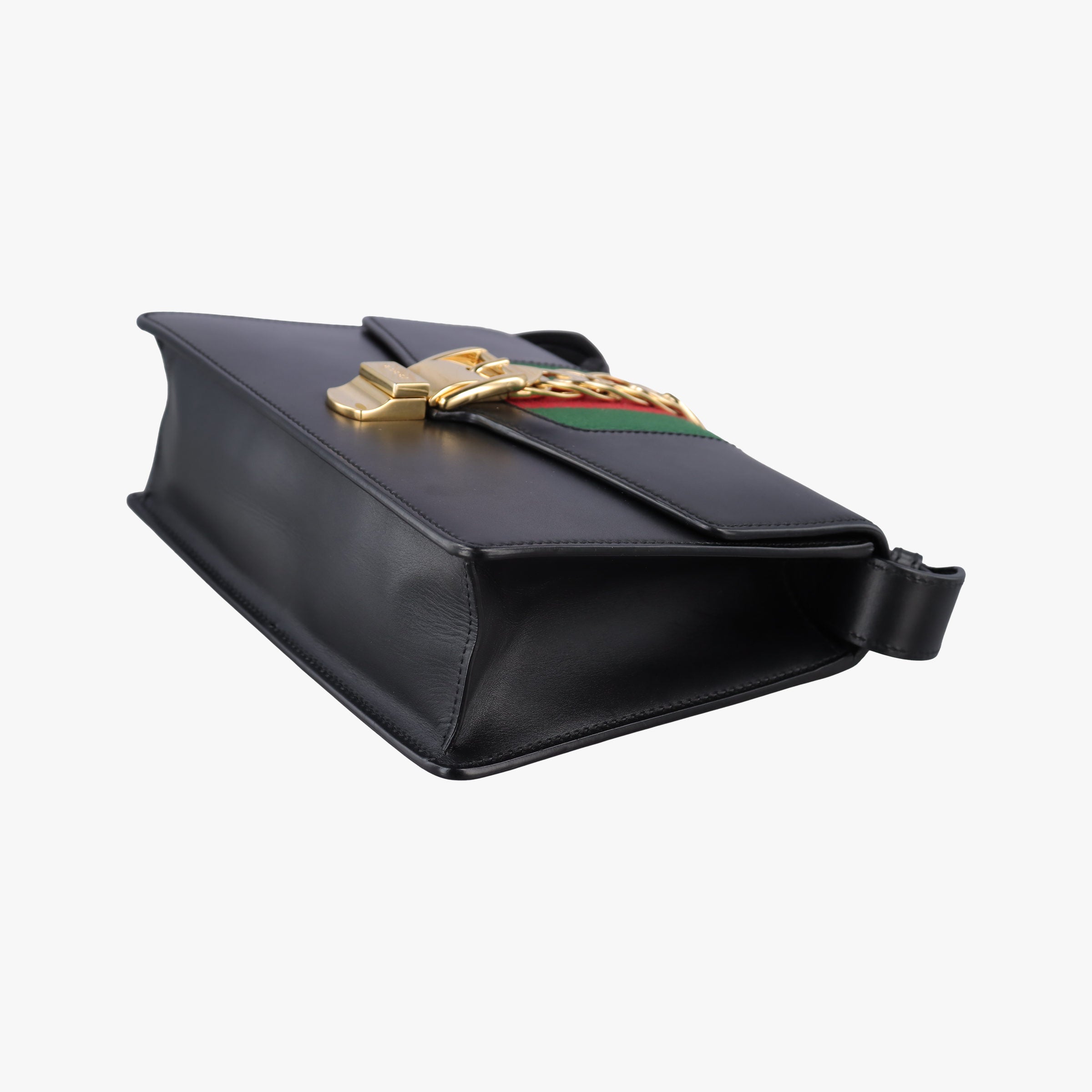Vintage Gucci Sylvie Black×green×red Leather 421882 shoulderbag | stylenewstar