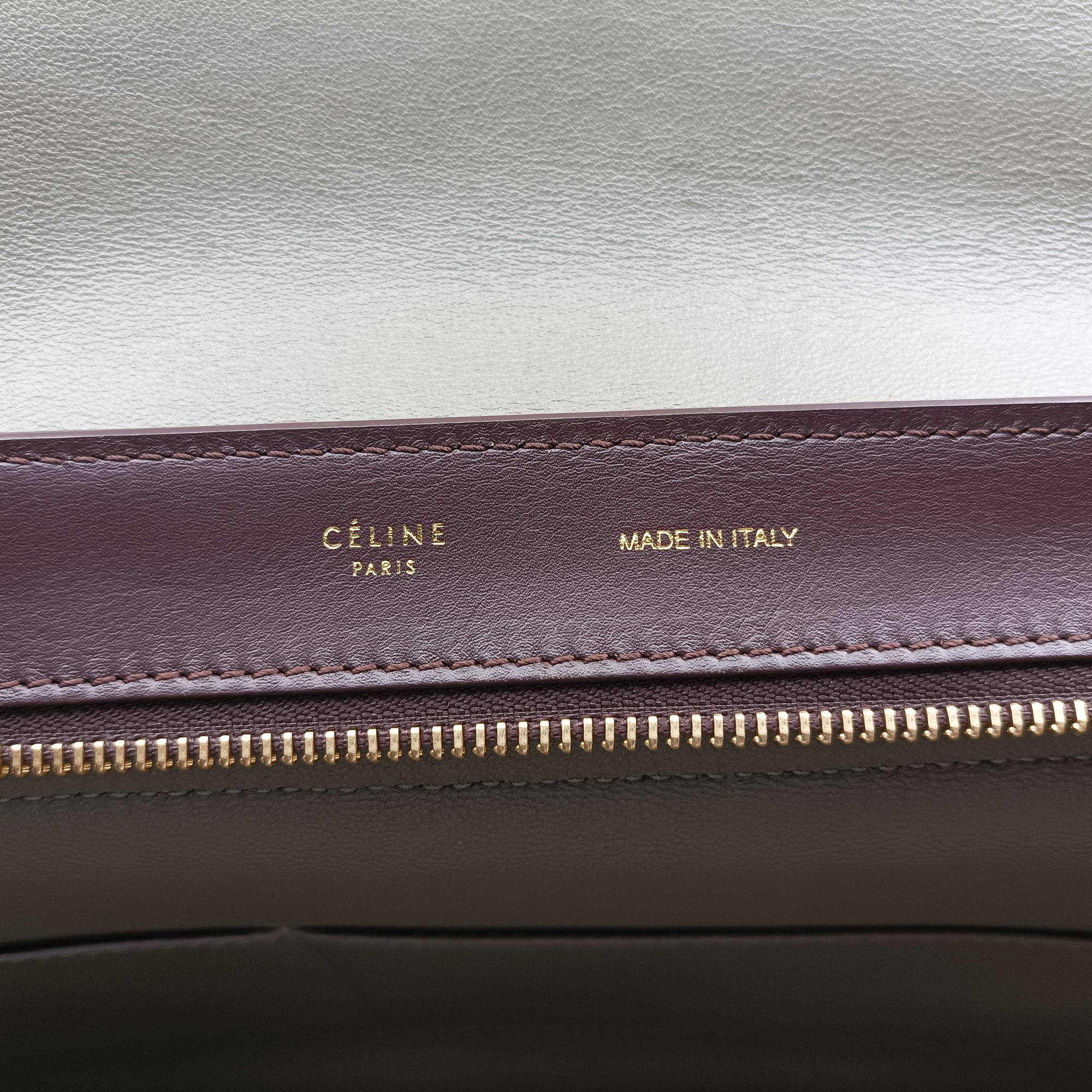 Secondhand Celine Trapeze Bordeaux×Black×Brown Suede × leather  shoulderbag | stylenewstar