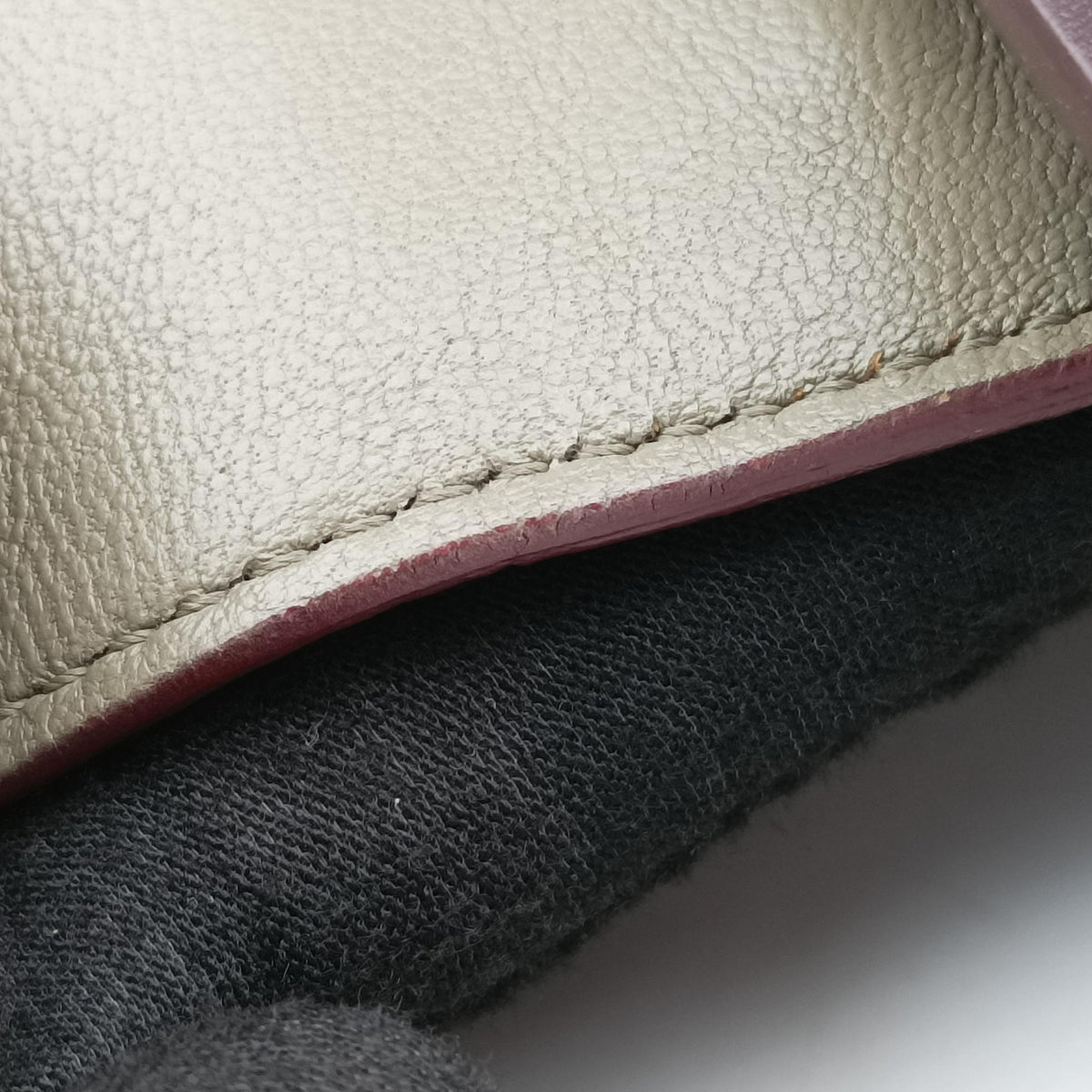 Secondhand Celine Trapeze Bordeaux×Black×Brown Suede × leather  shoulderbag | stylenewstar
