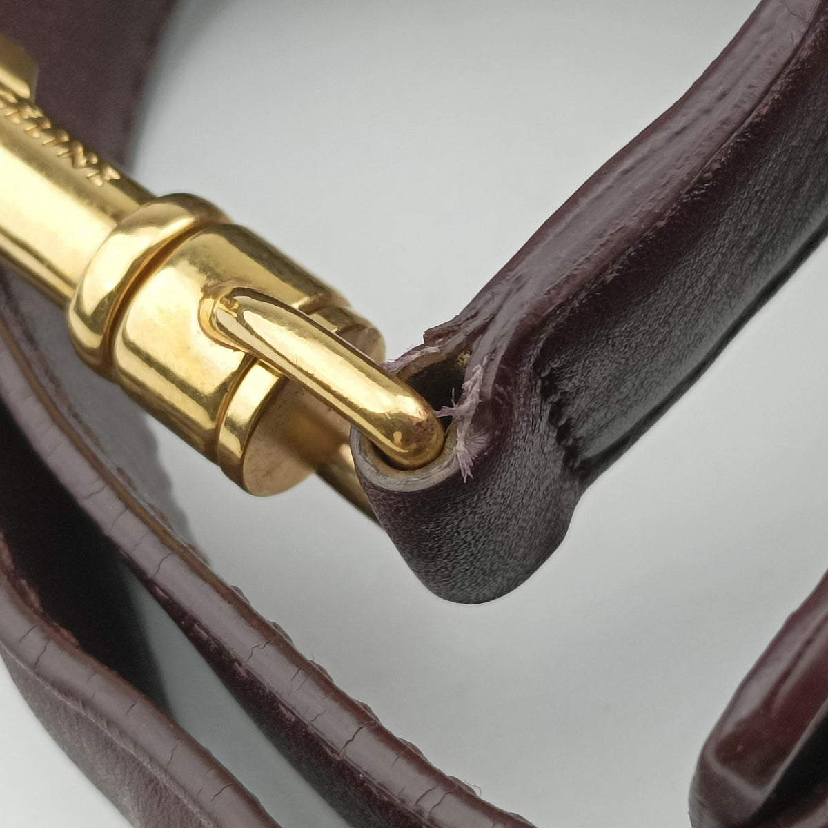 Secondhand Celine Trapeze Bordeaux×Black×Brown Suede × leather  shoulderbag | stylenewstar