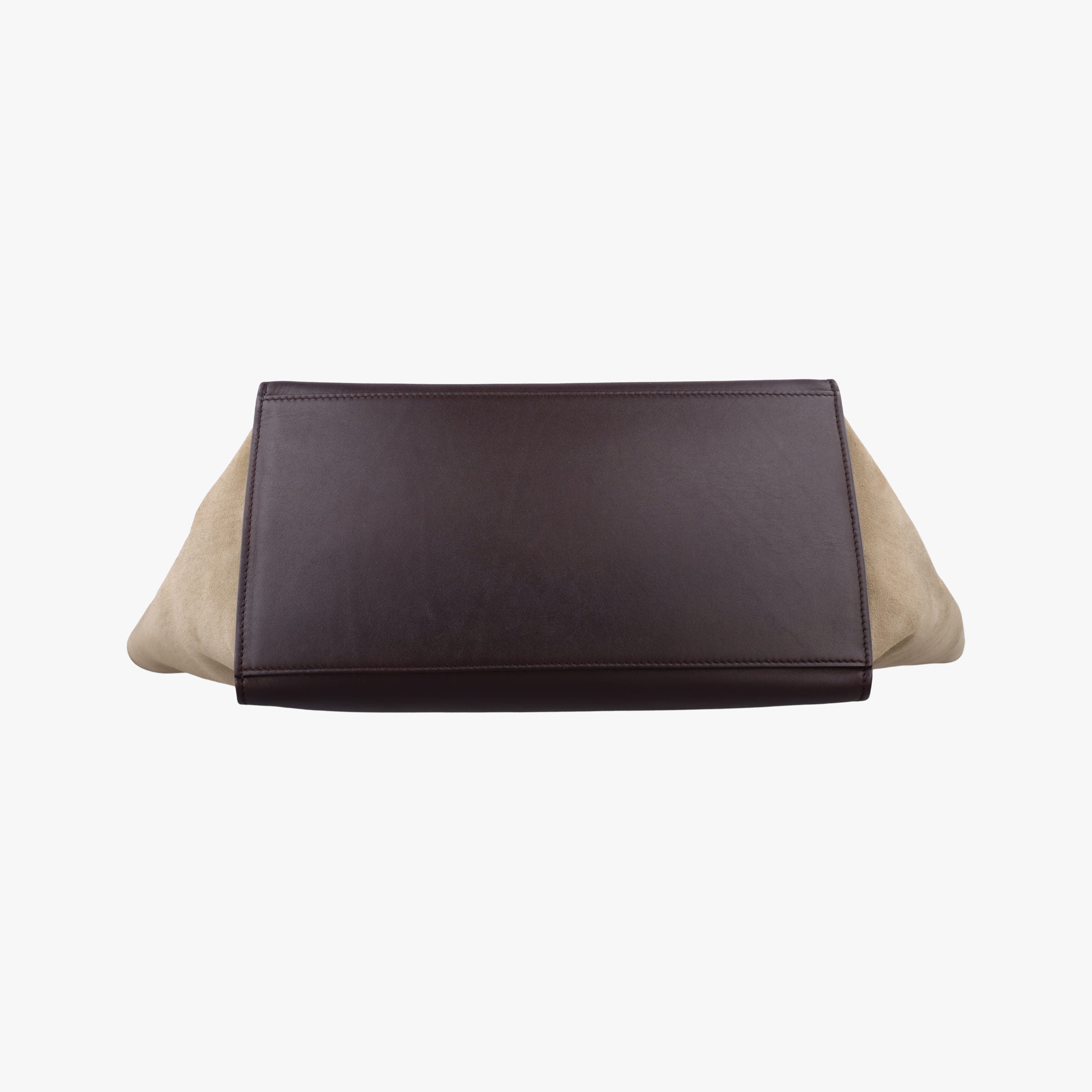 Secondhand Celine Trapeze Bordeaux×Black×Brown Suede × leather  shoulderbag | stylenewstar