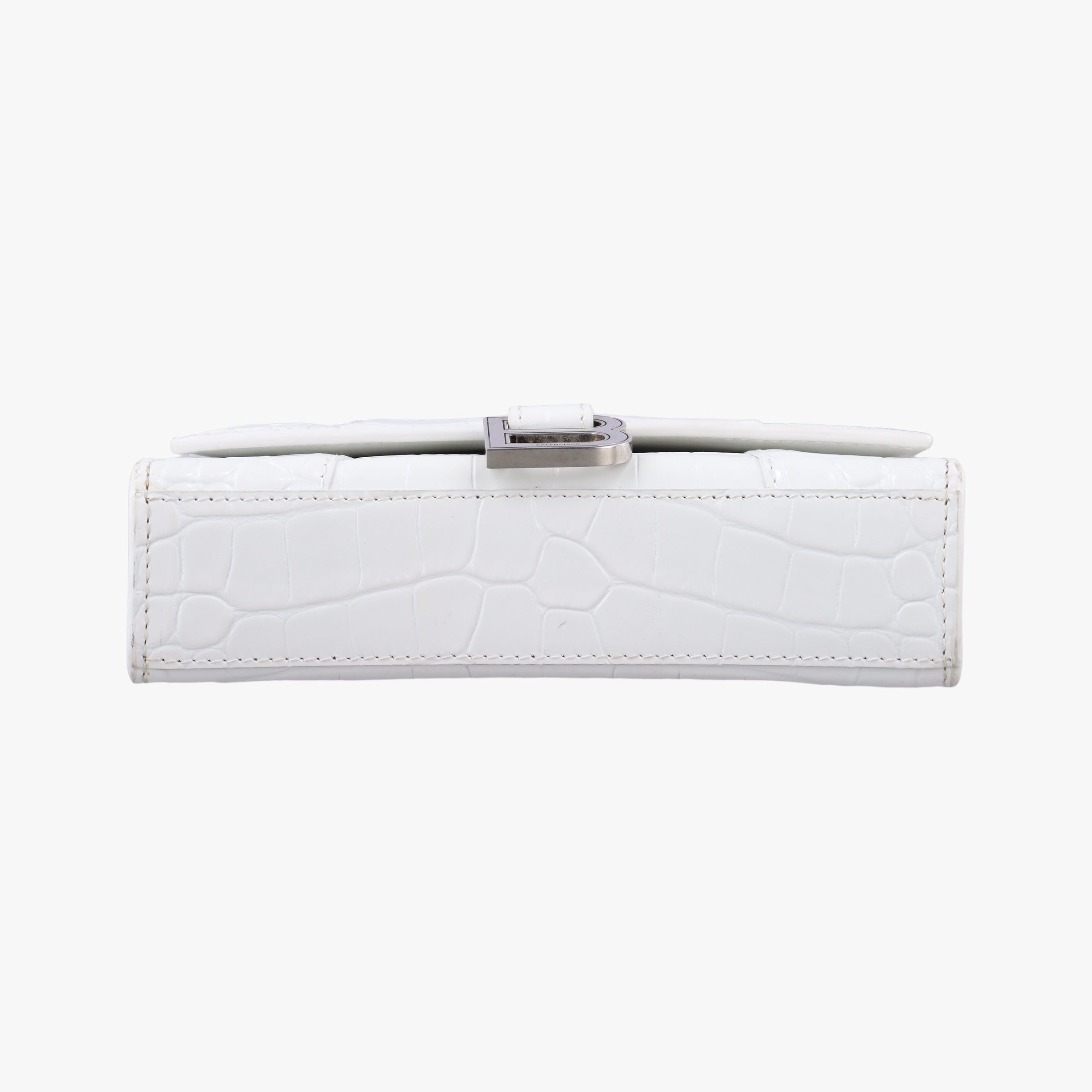 Pre-owned Balenciaga Hourglass White leather  shoulderbag | stylenewstar