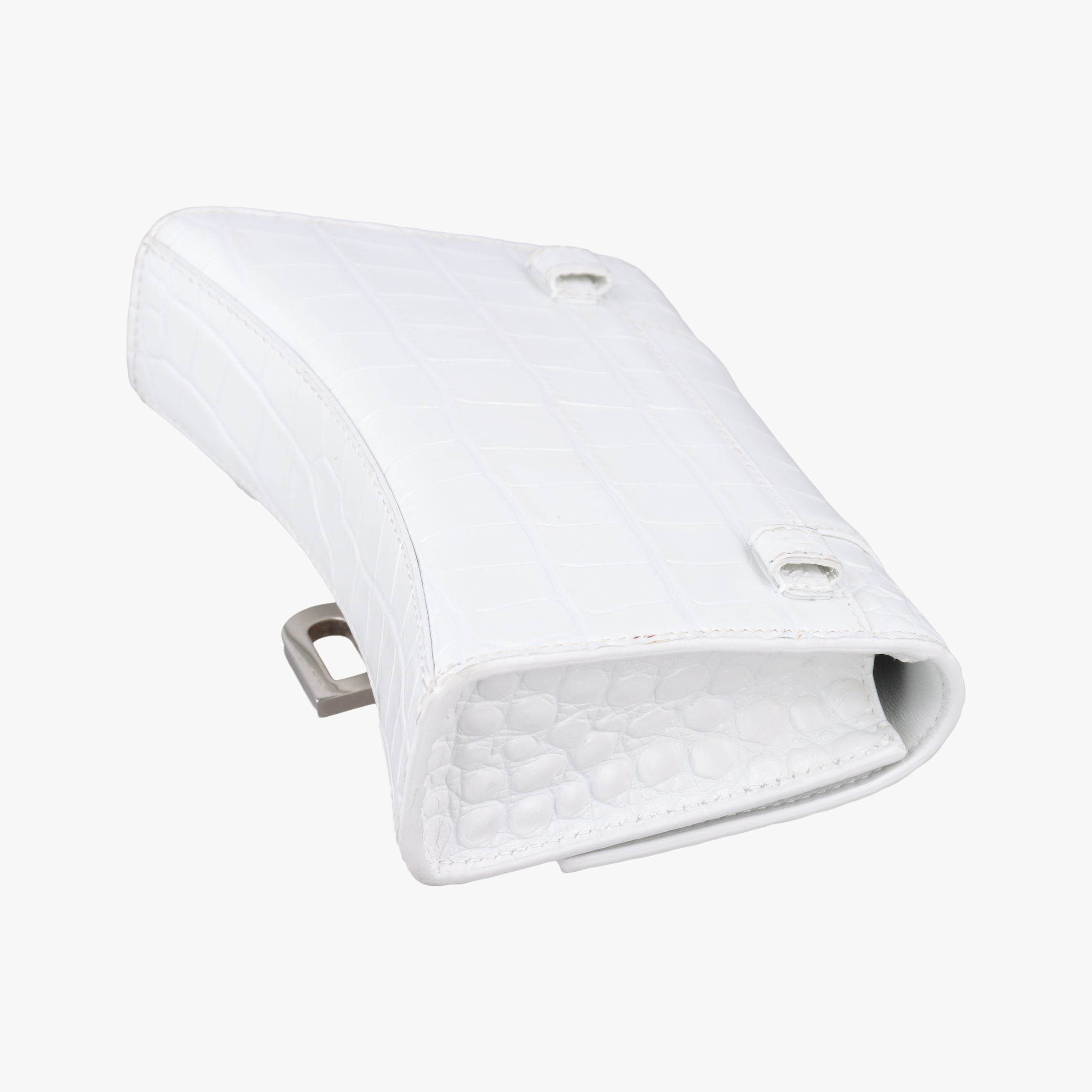 Pre-owned Balenciaga Hourglass White leather  shoulderbag | stylenewstar