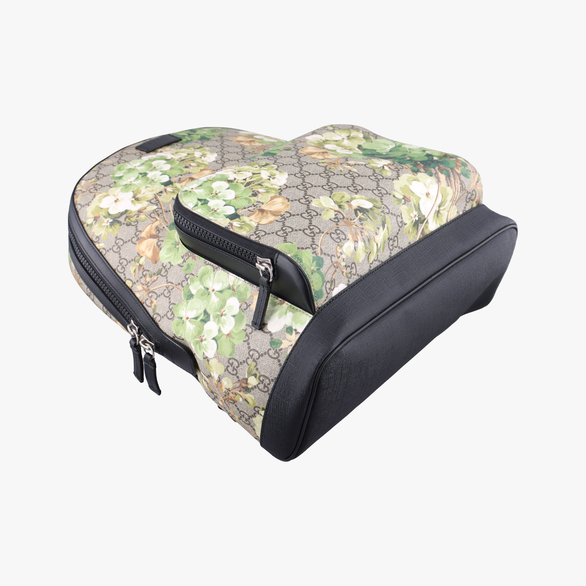 Pre-owned Gucci GG Blooms Beige×Multi PVC coated canvas×Leather 406370 backpack/rucksack | stylenewstar