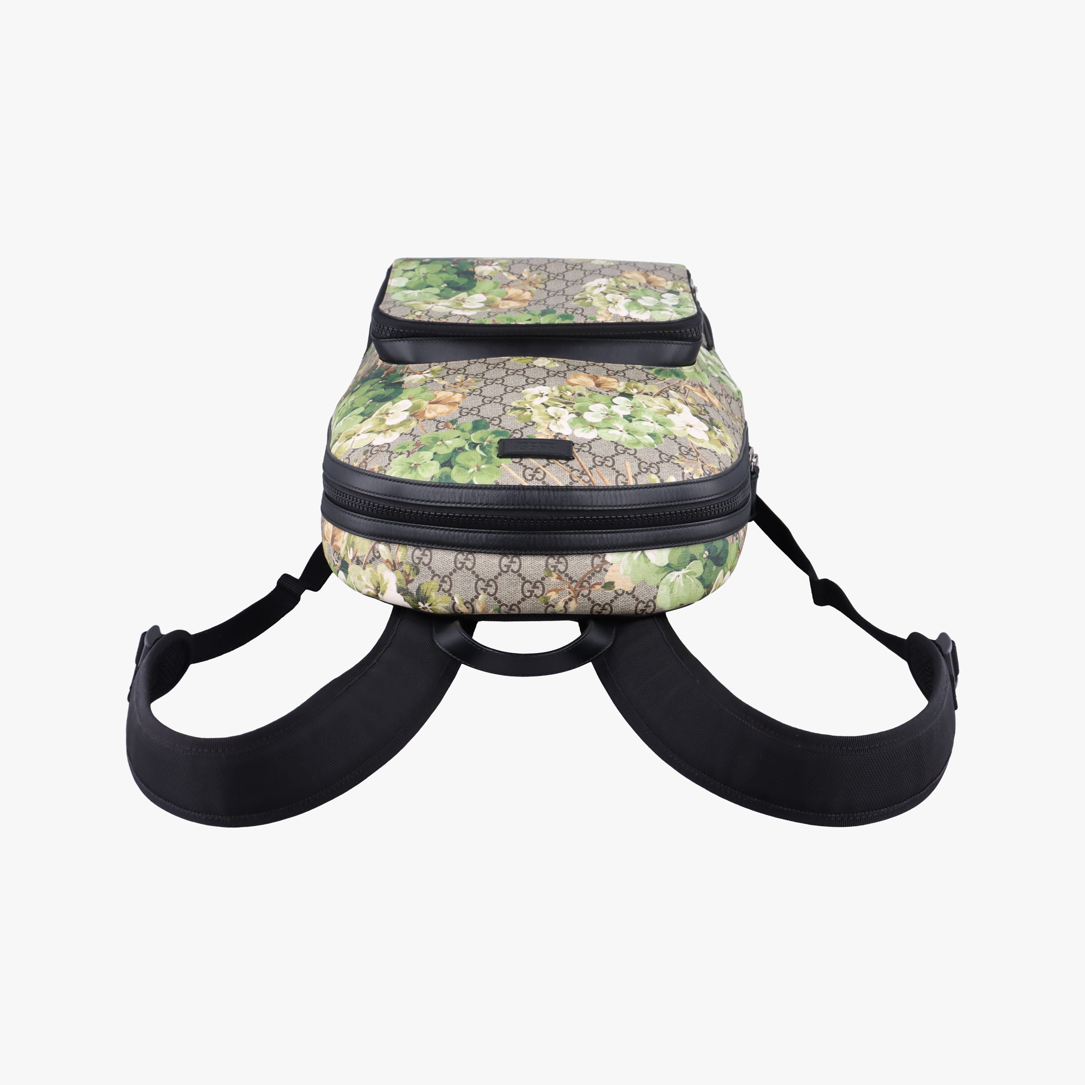 Pre-owned Gucci GG Blooms Beige×Multi PVC coated canvas×Leather 406370 backpack/rucksack | stylenewstar