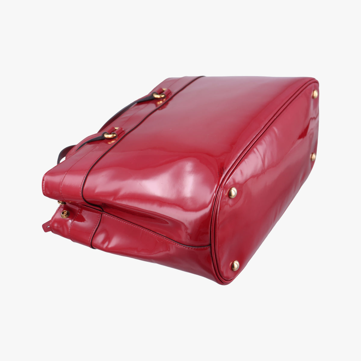 Pre-owned Gucci Bright Bit Red Patent Leather 319795 shoulderbag | stylenewstar