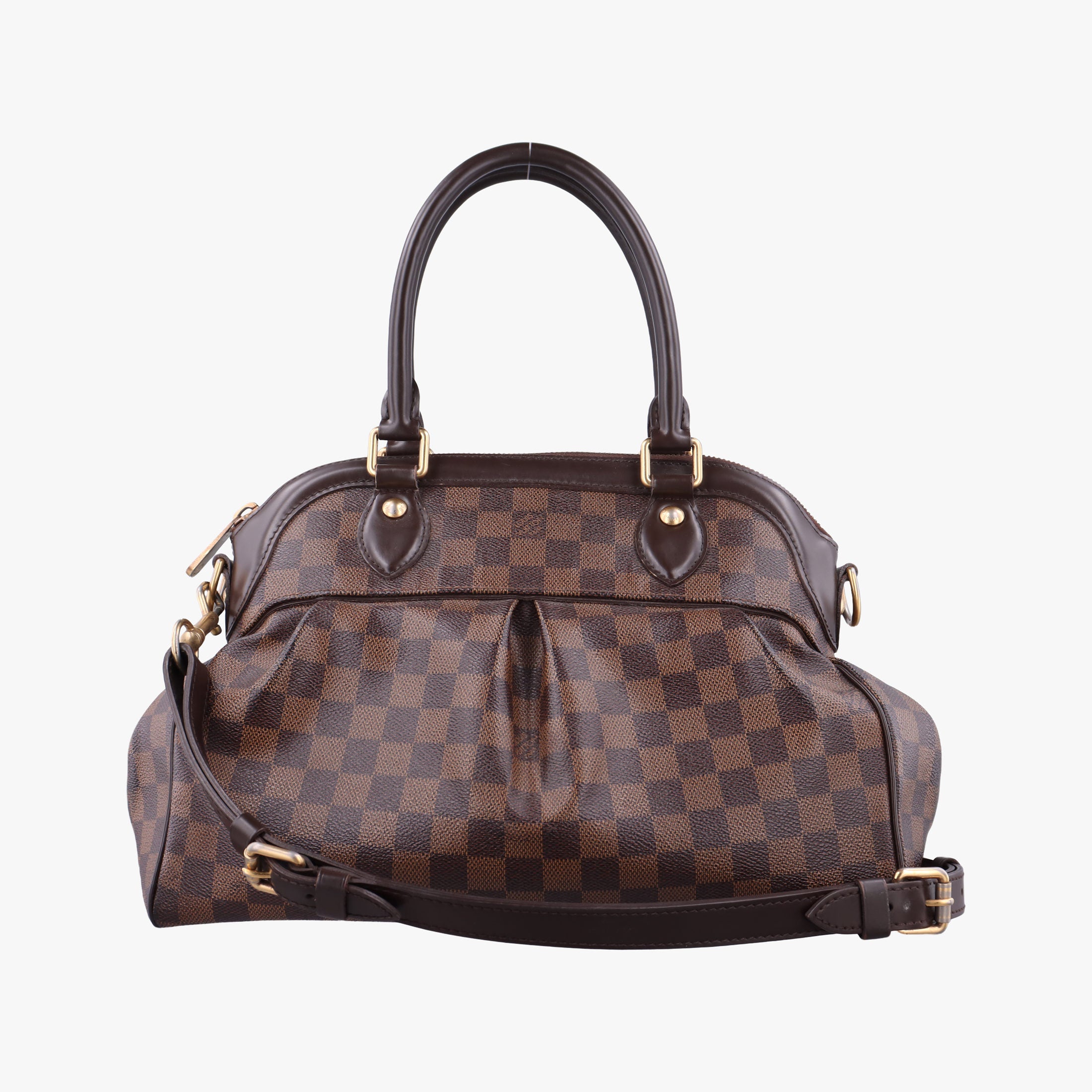 Pre-owned Louis Vuitton TREVI PM EBENE Damier Canvas N51997 shoulderbag | stylenewstar