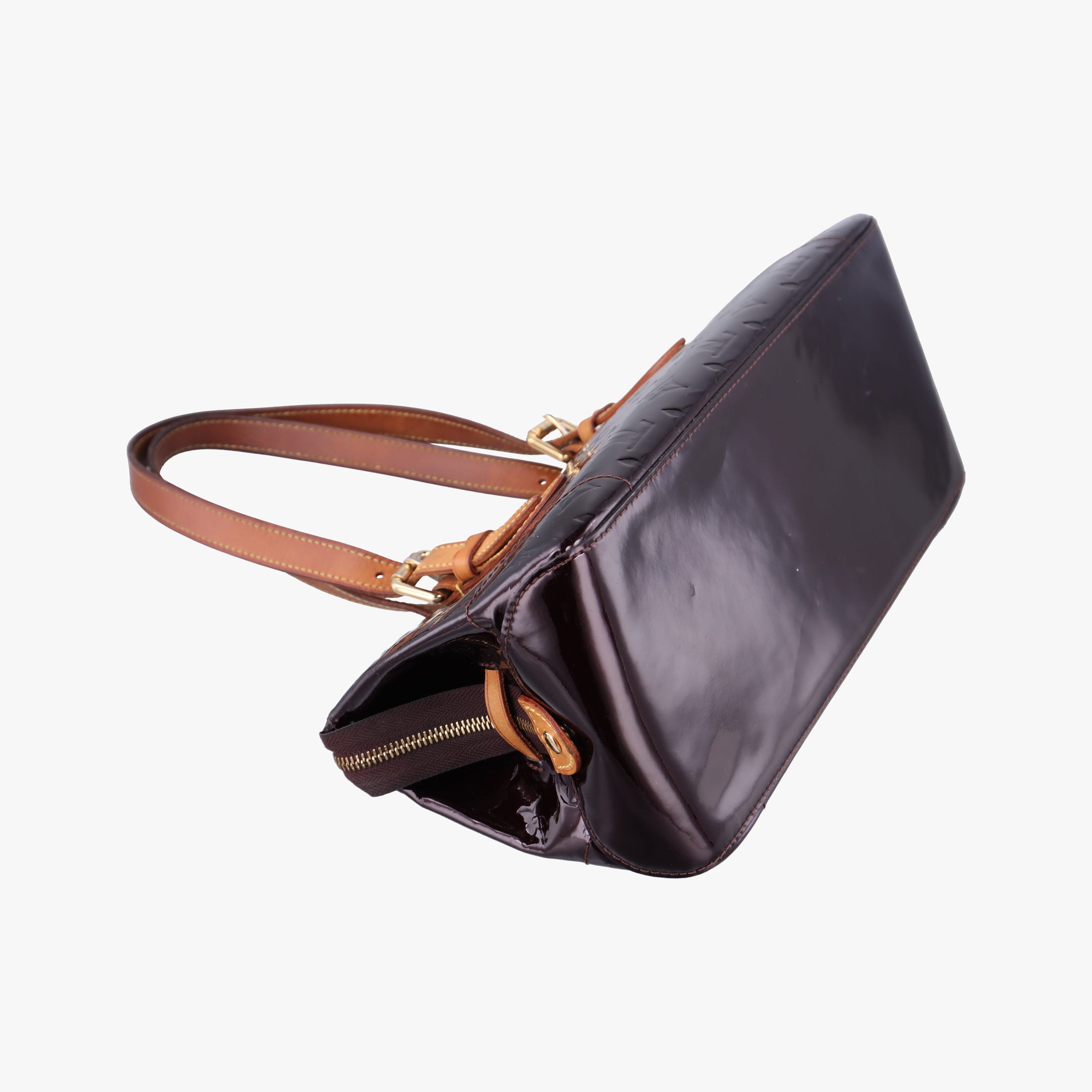 Secondhand Louis Vuitton Rosewood Avenue Amaranth Vernis M93510 shoulderbag | stylenewstar