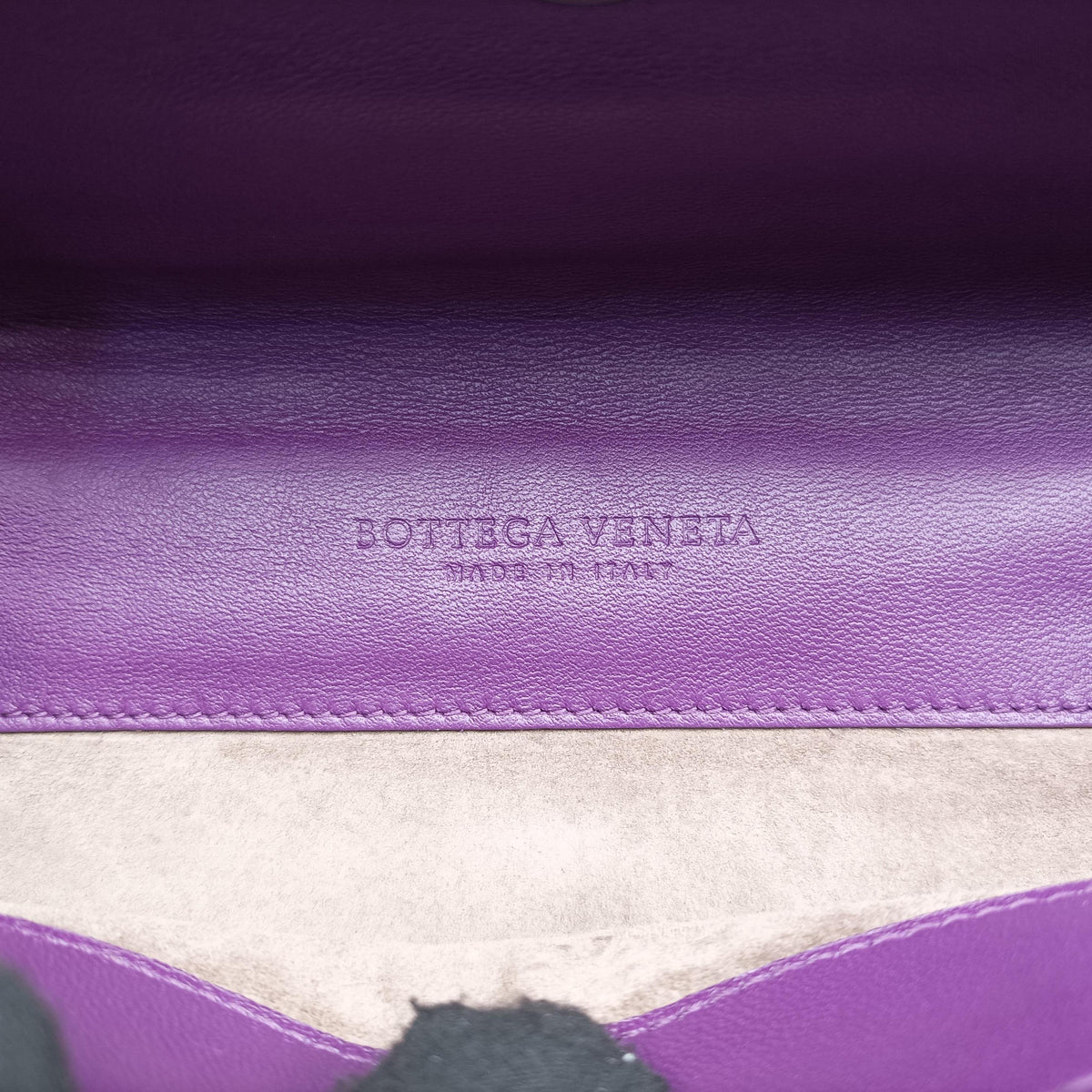 Pre-owned Bottega Veneta Intrecciato Olimpia Purple lambskin  shoulderbag | stylenewstar