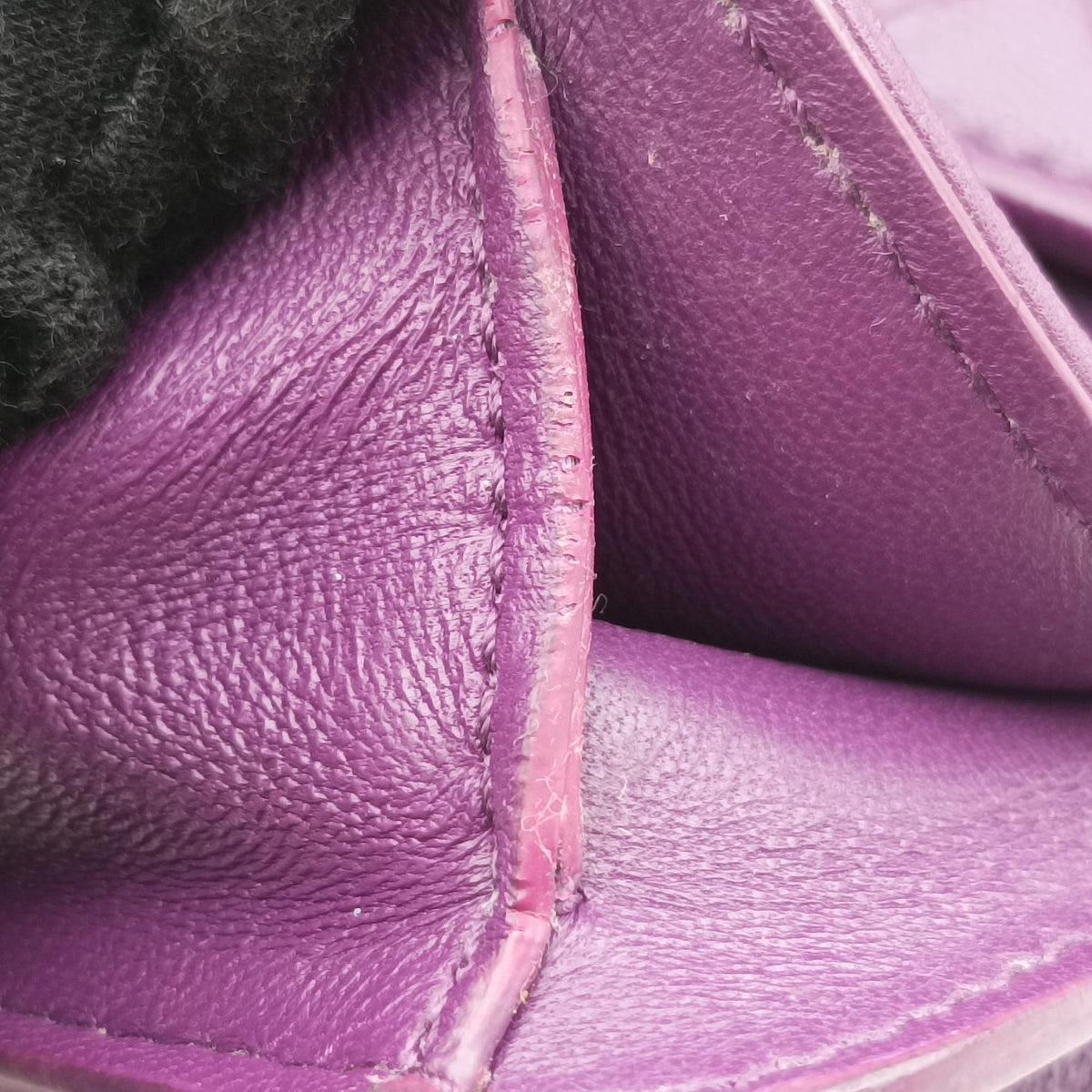 Pre-owned Bottega Veneta Intrecciato Olimpia Purple lambskin  shoulderbag | stylenewstar