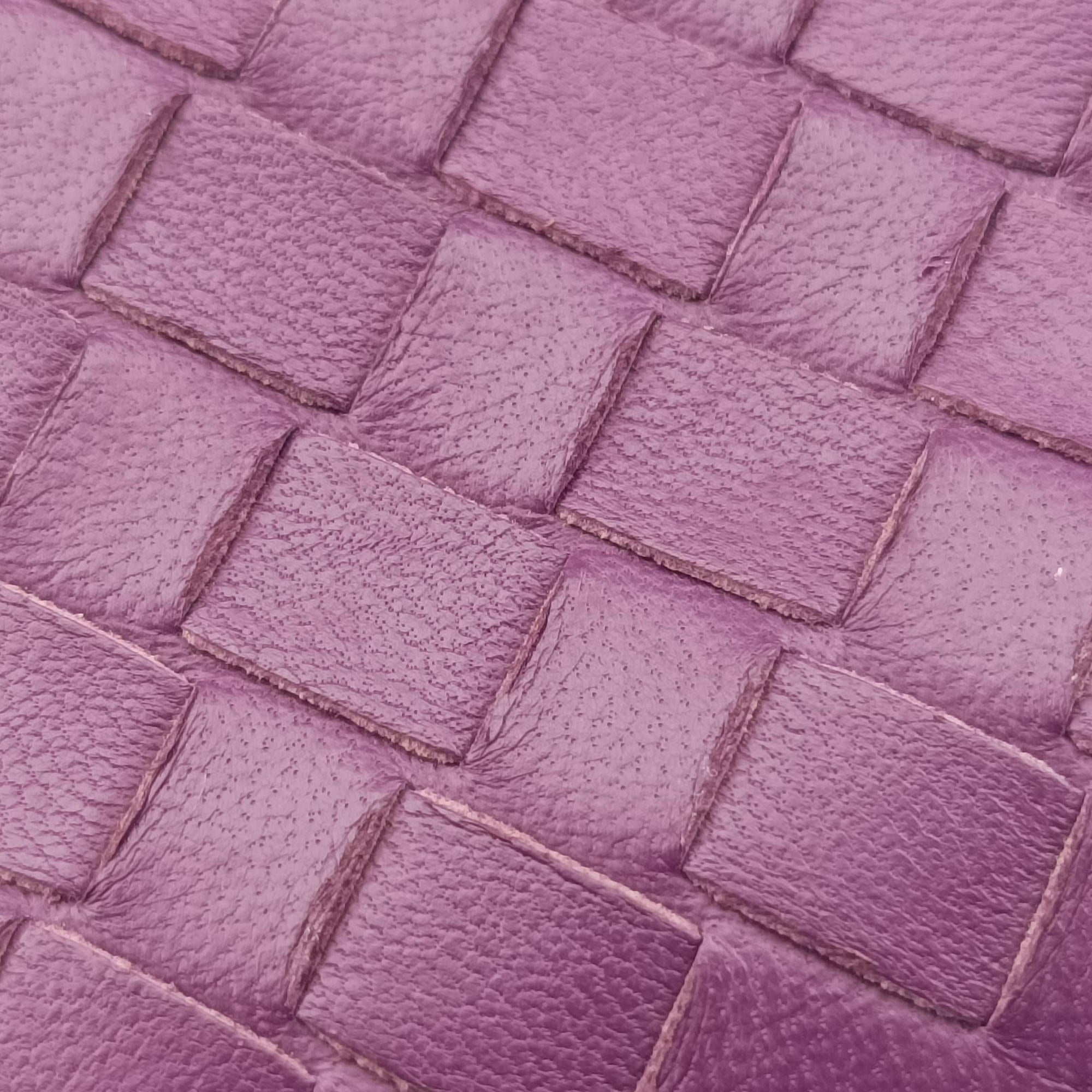 Pre-owned Bottega Veneta Intrecciato Olimpia Purple lambskin  shoulderbag | stylenewstar