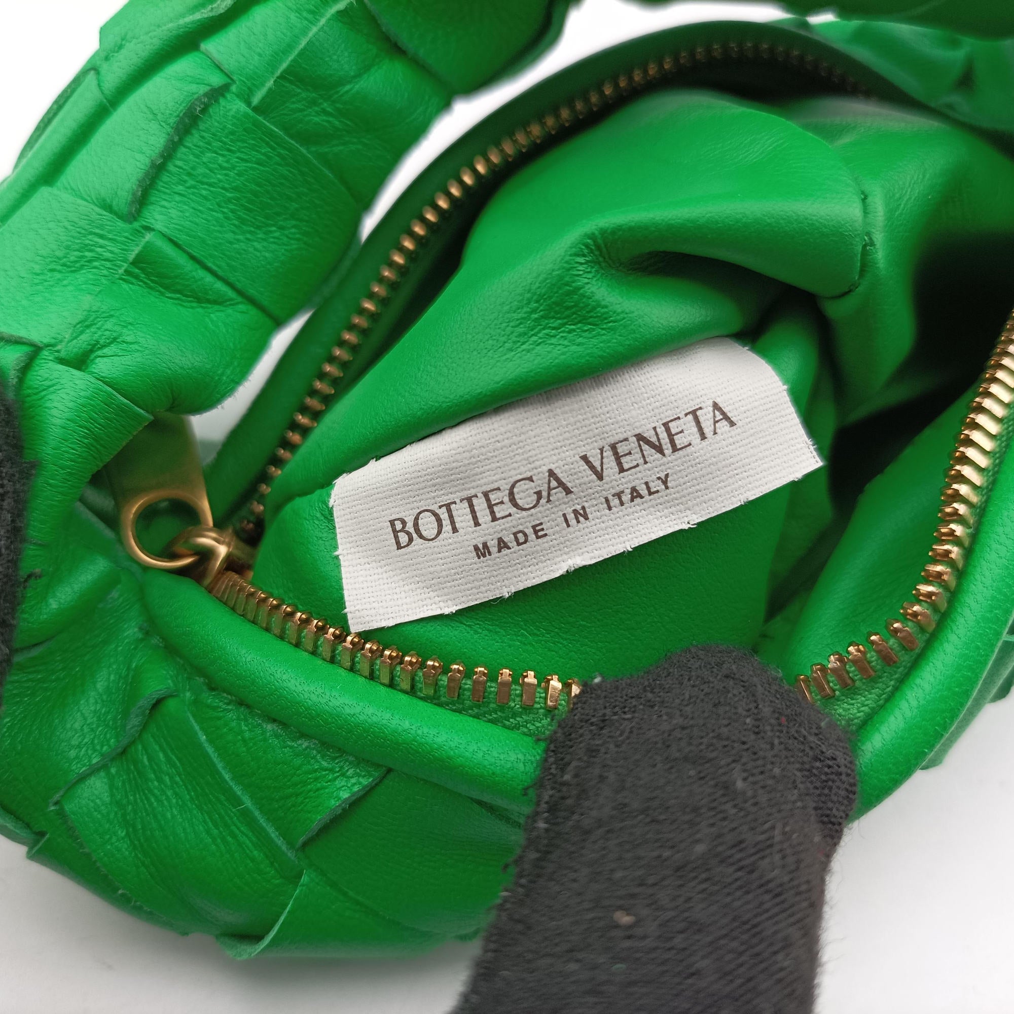 Pre-owned Bottega Veneta The Jodie Green lambskin  handbag | stylenewstar