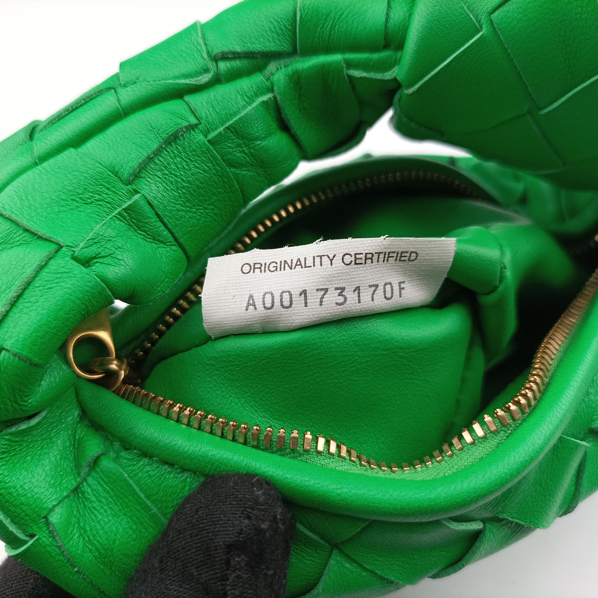 Pre-owned Bottega Veneta The Jodie Green lambskin  handbag | stylenewstar